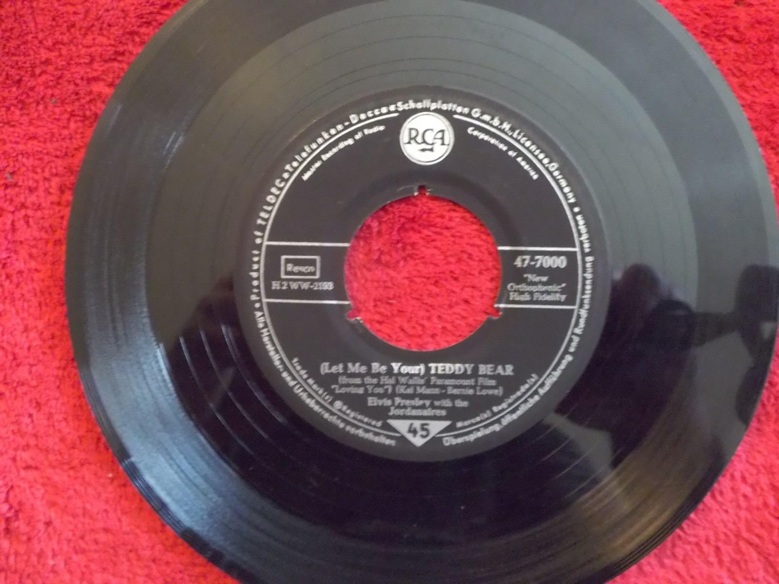 Elvis Presley – Loving you / Teddy Bear (RCA 47-7000), Bild 2
