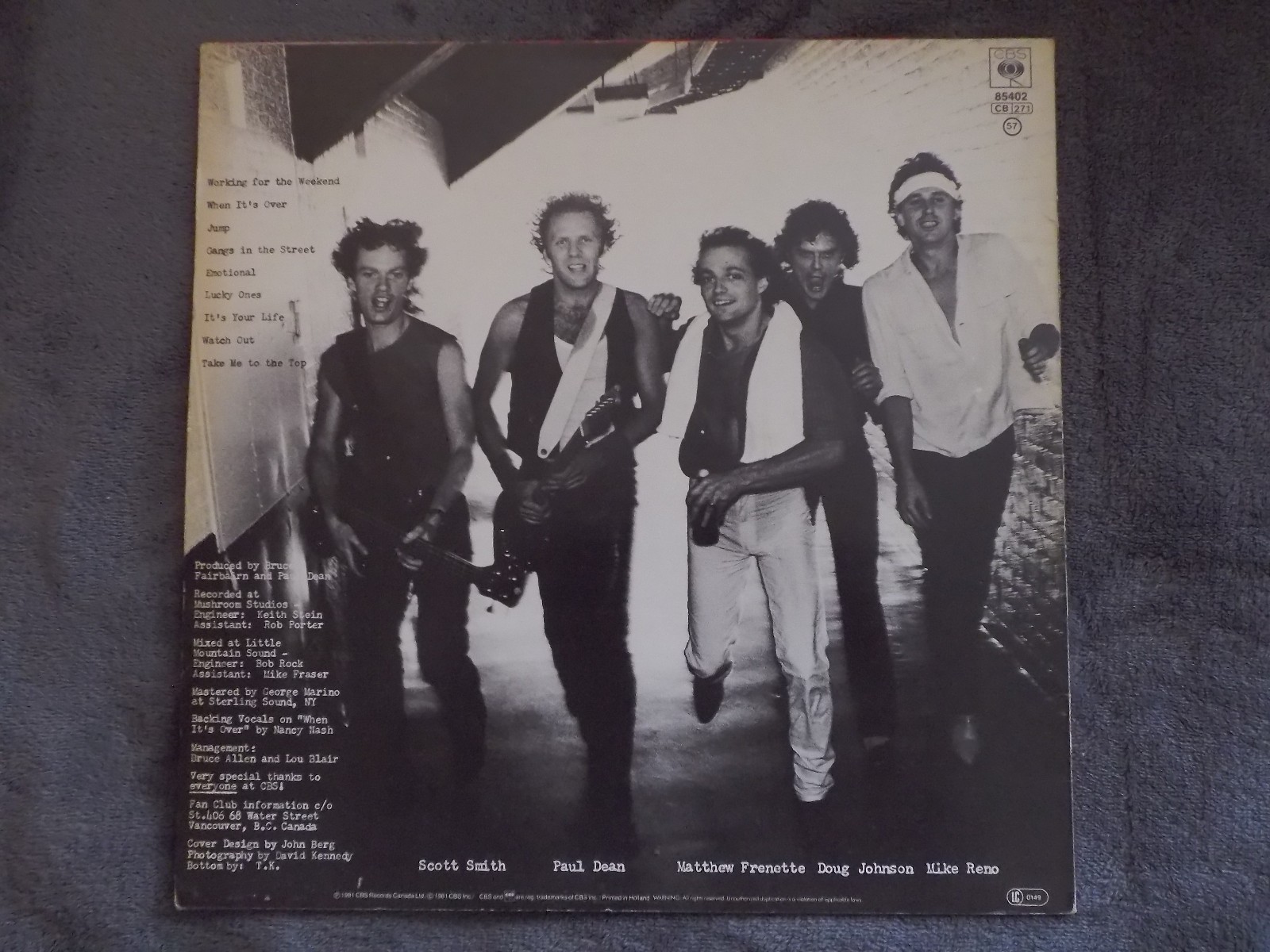 Loverboy – Get Lucky | LP, CBS Records, Niederlande 1981, Bild 2