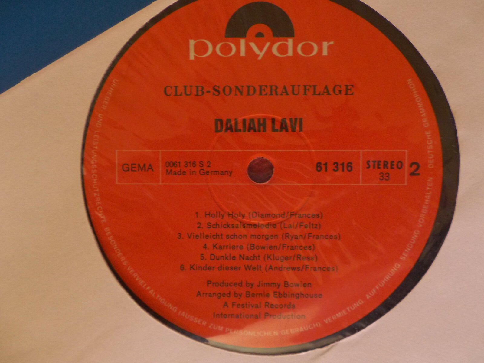 Daliah Lavi – Daliah Lavi - same | Polydor LP, Bild 2