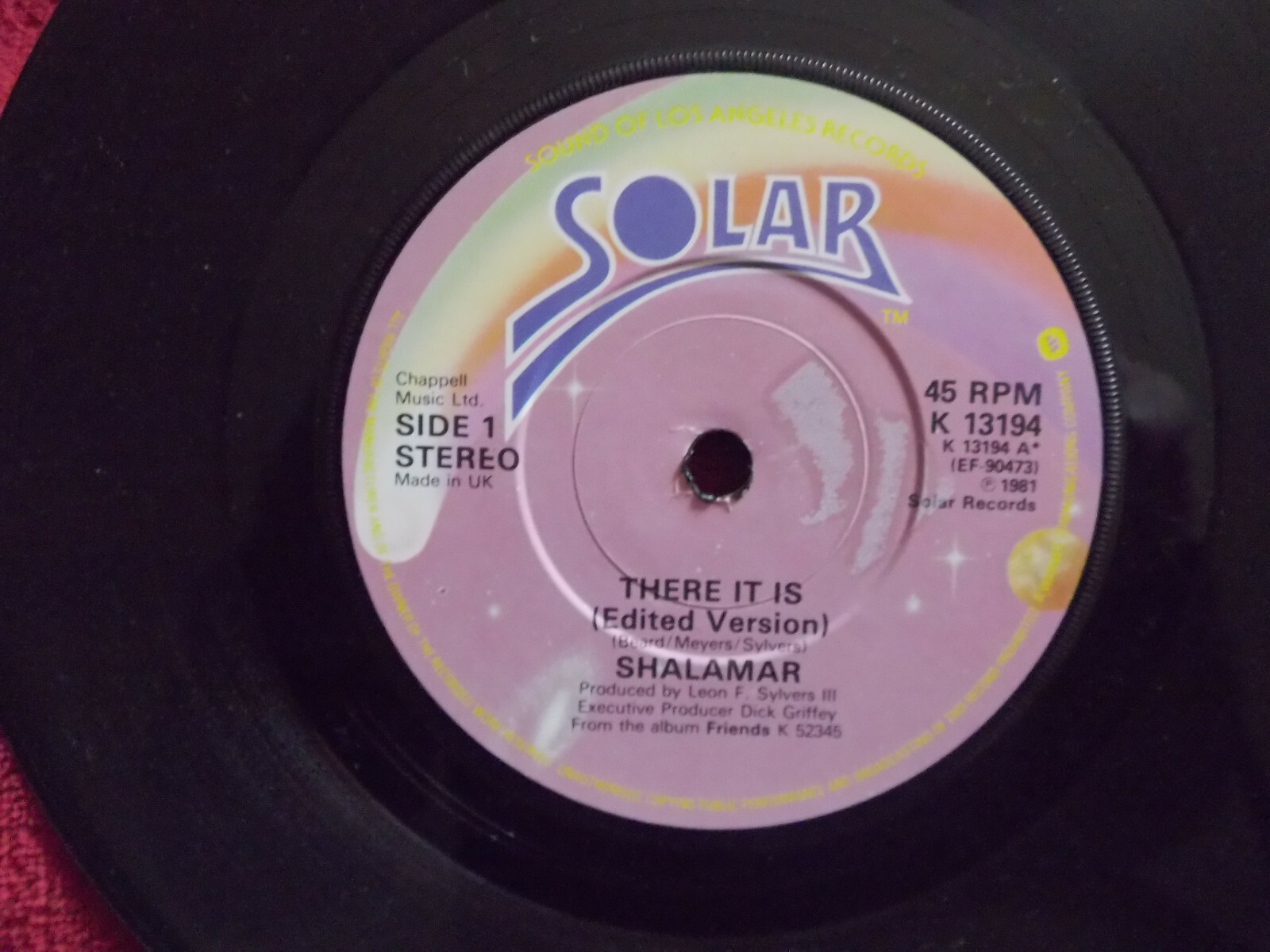 Shalamar – There it is / I don´t wanna be the last to know | Solar Records | K 13194