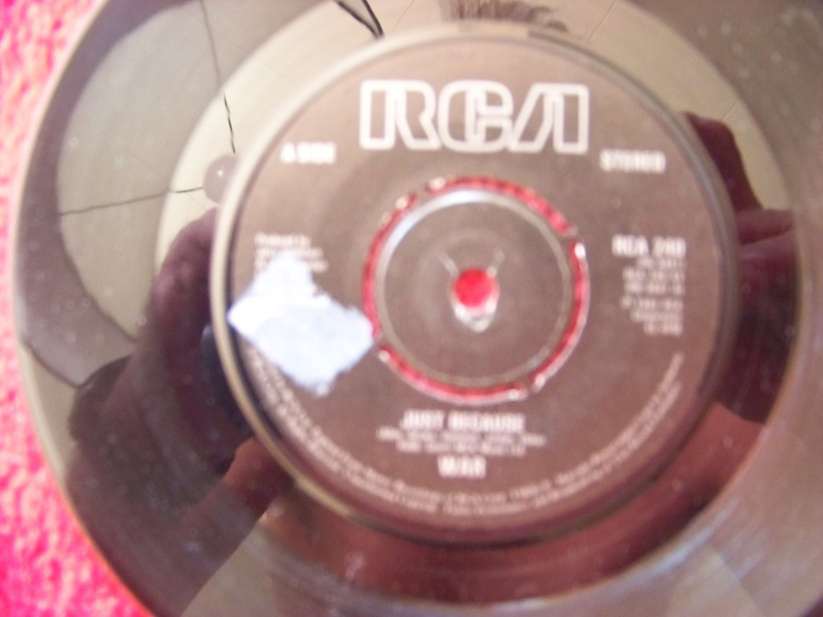 War – Just because / I´m about somebody (RCA 240, UK, 1982)