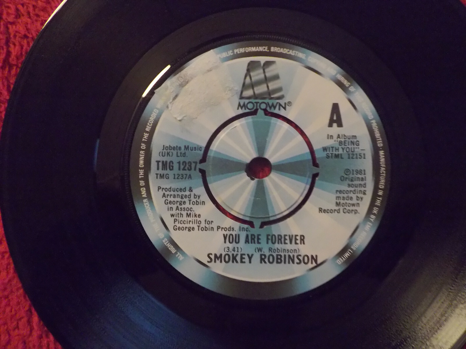 Smokey Robinson – You are forever / I hear the children – Motown Records, TM 1237