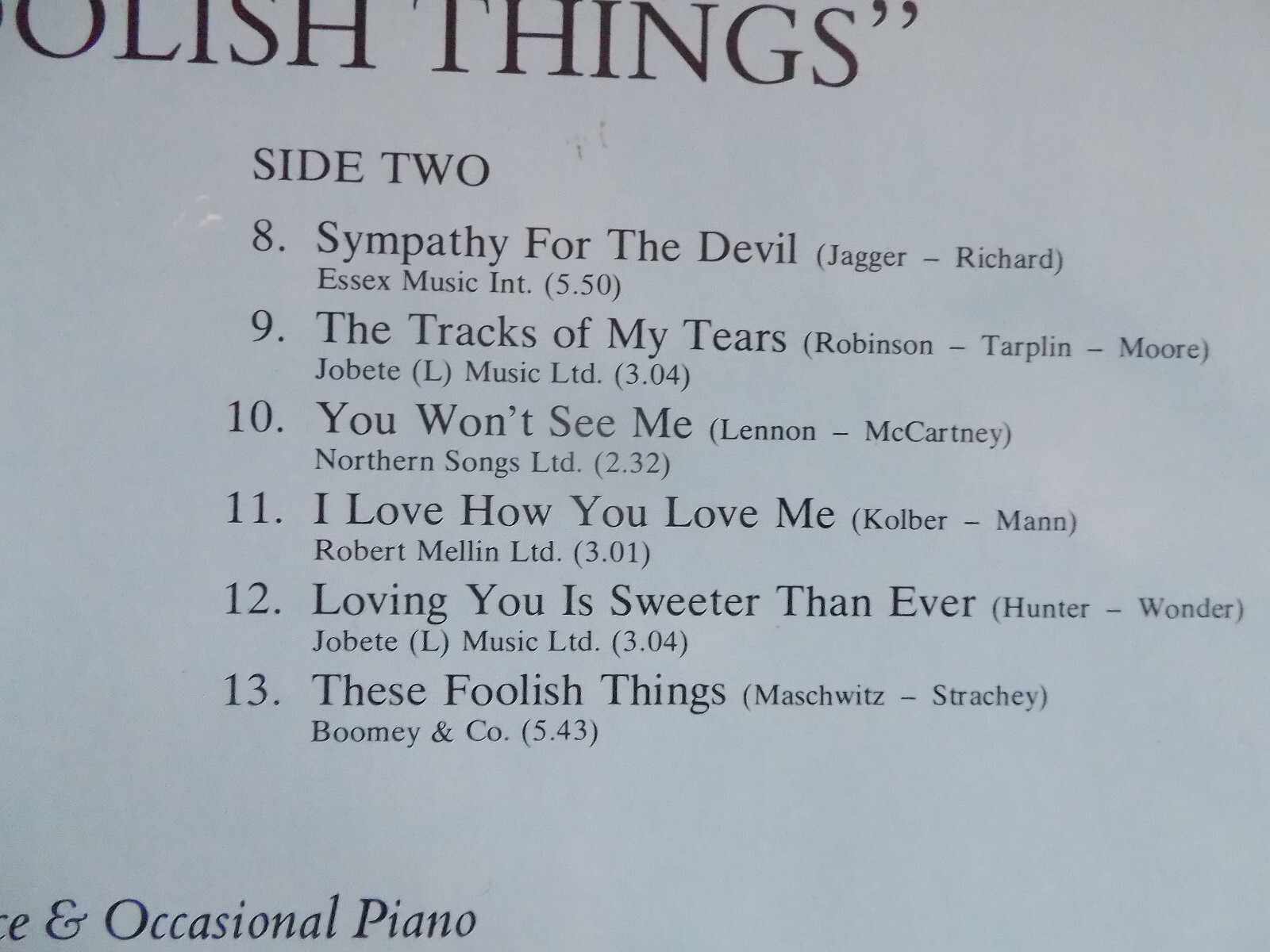 Bryan Ferry – These Foolish Things · Polydor LP, Bild 4