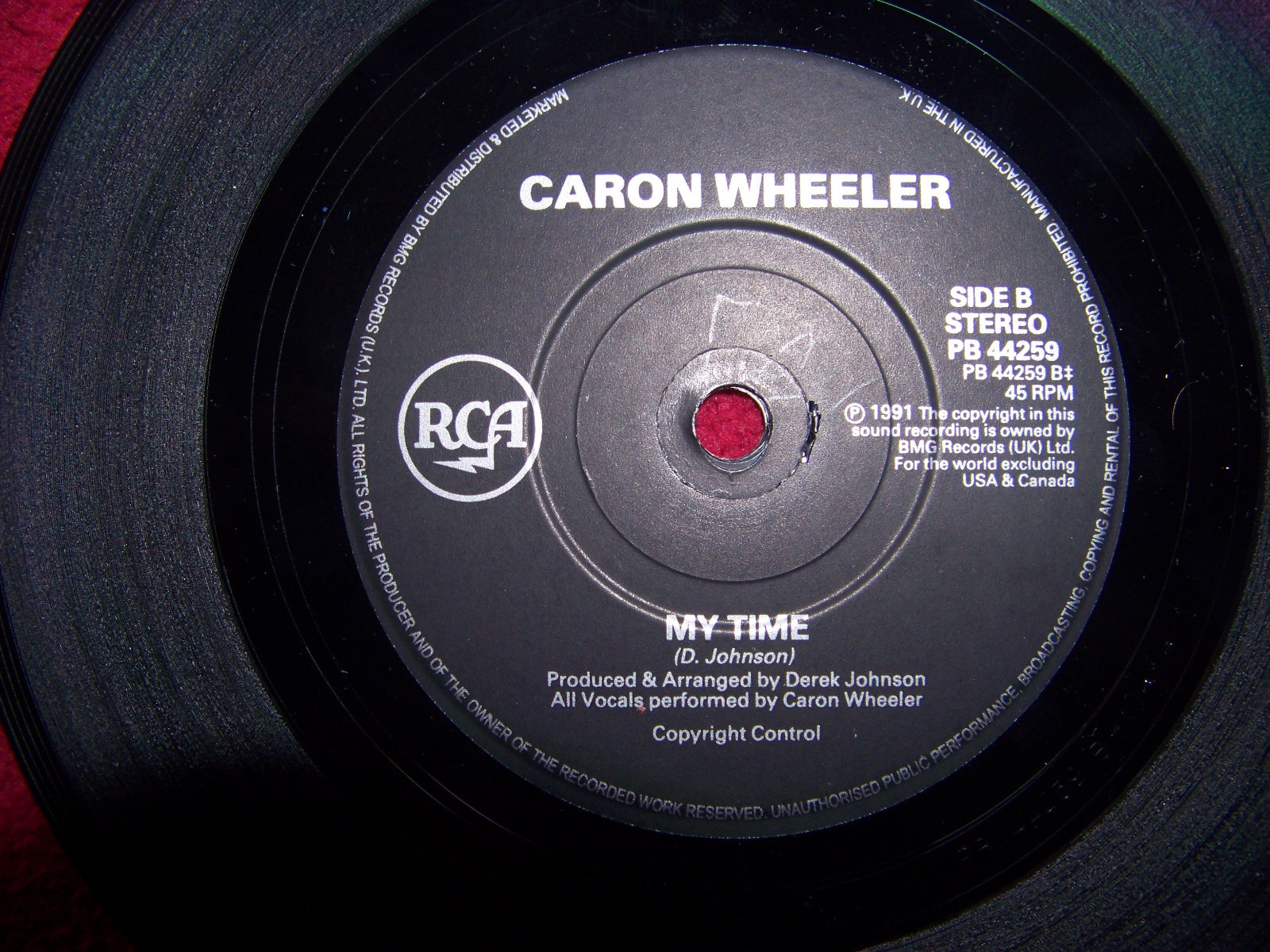 Caron Wheeler – Don´t quit / My time (RCA Records, PB 44259, 1990), Bild 2