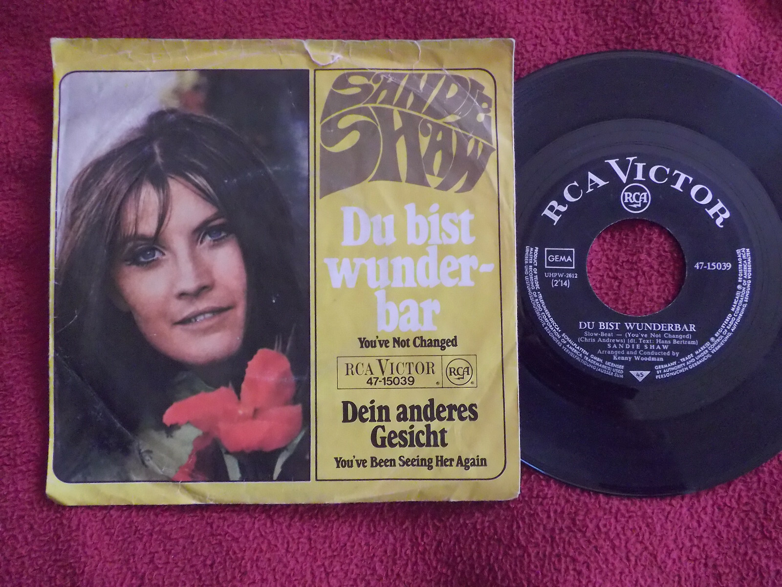 Sandie Shaw – Du bist wunderbar / Dein anderes Gesicht (RCA Victor, 47-15039)