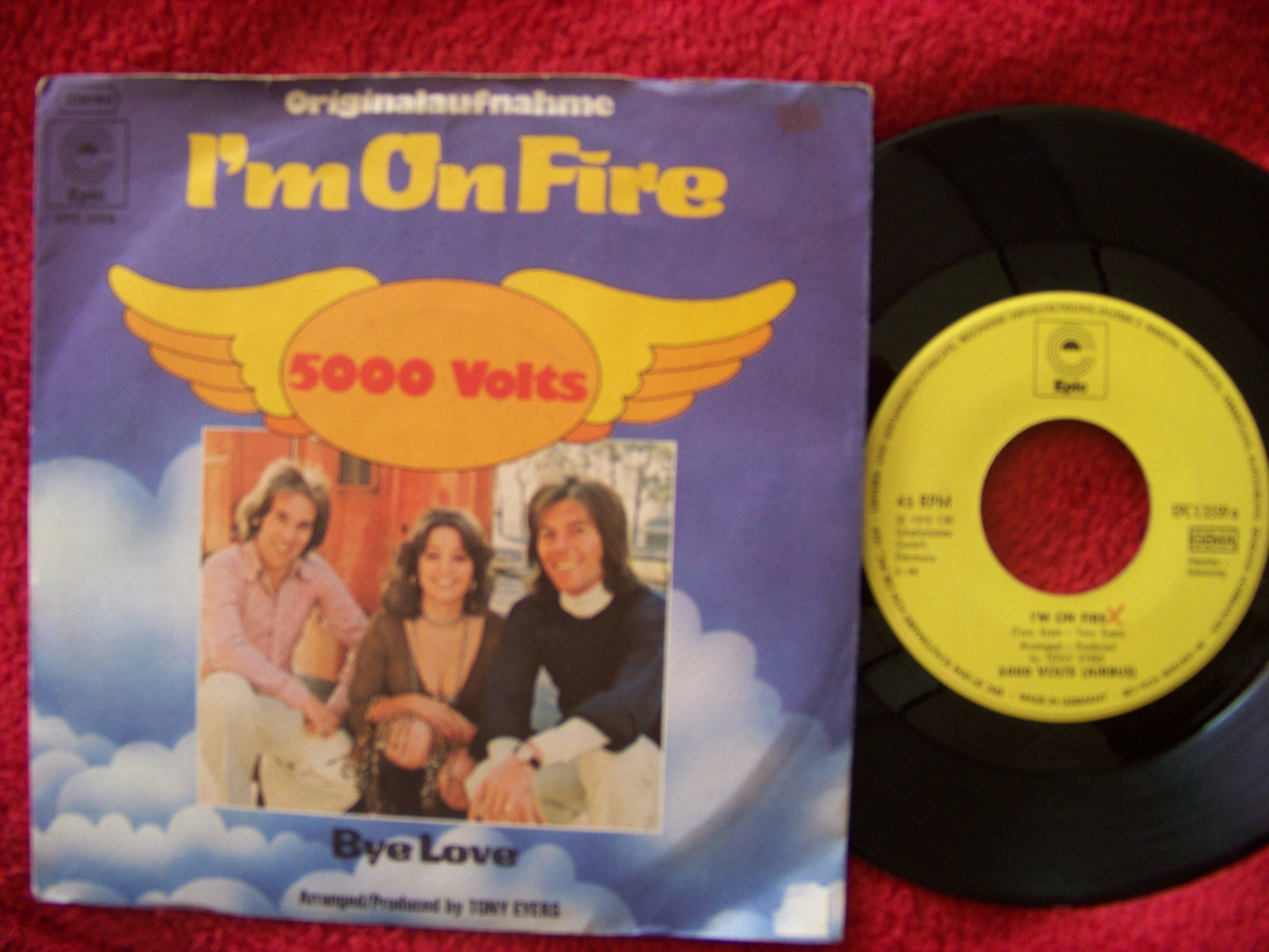 5000 Volts – I´m on fire / Bye love (Epic Records, EPC S 3359, 1975)