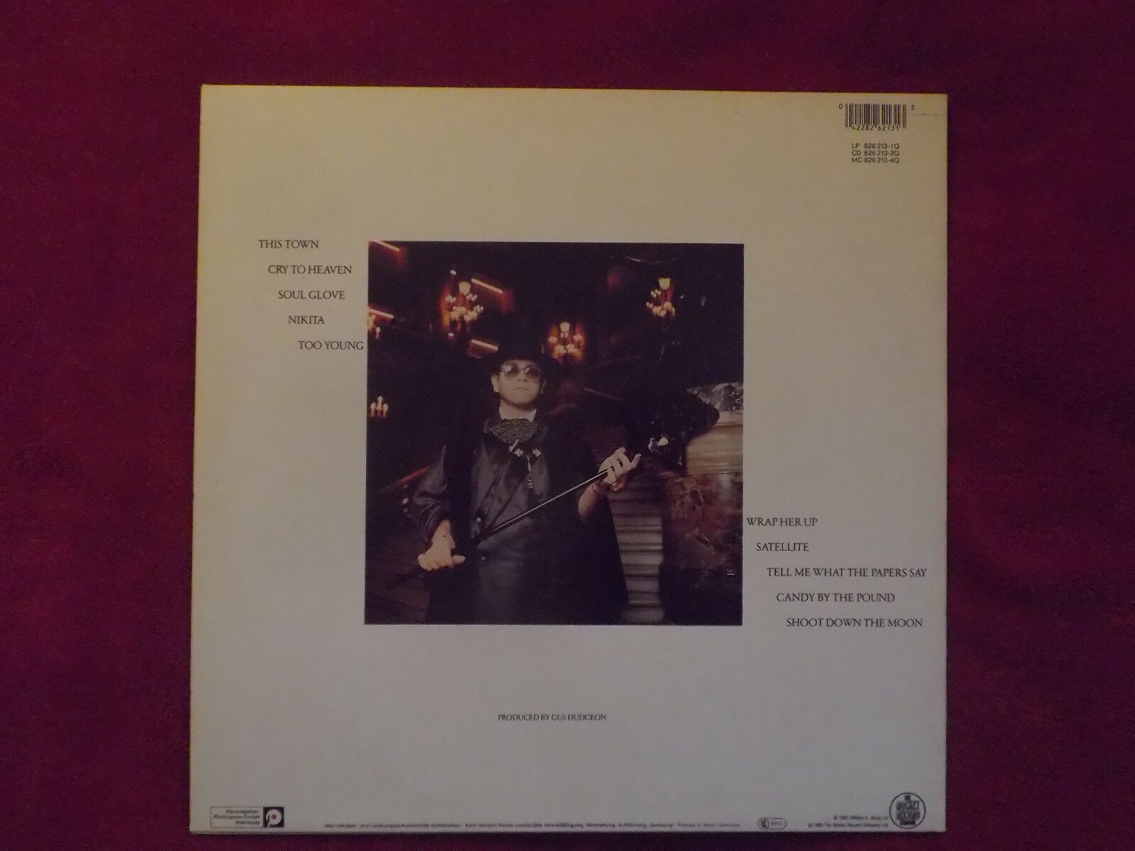 Elton John – Ice on fire | LP, Rocket Record Company, 1985, Bild 2
