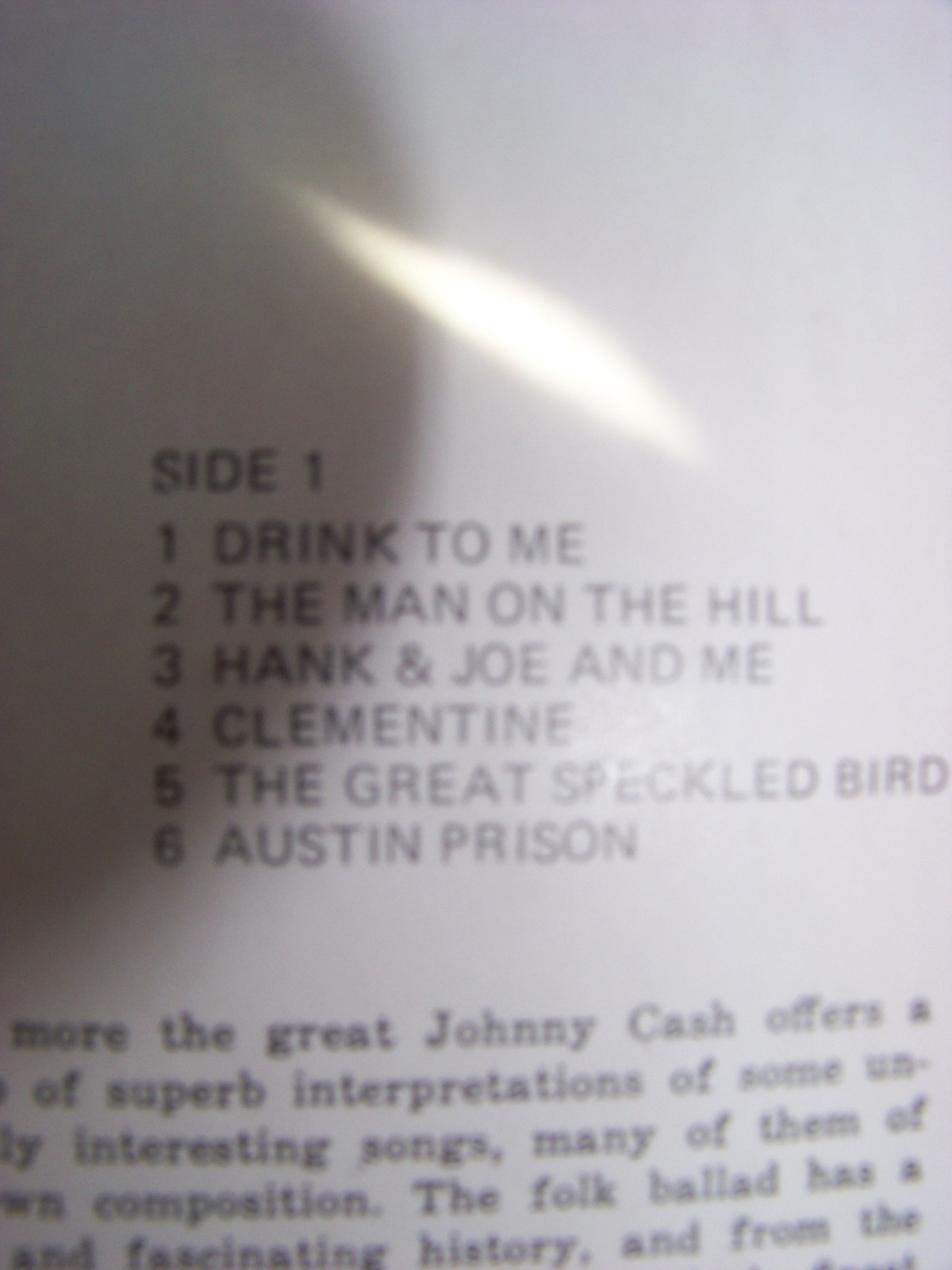 Johnny Cash – The Magnificent Johnny Cash (LP), Bild 3
