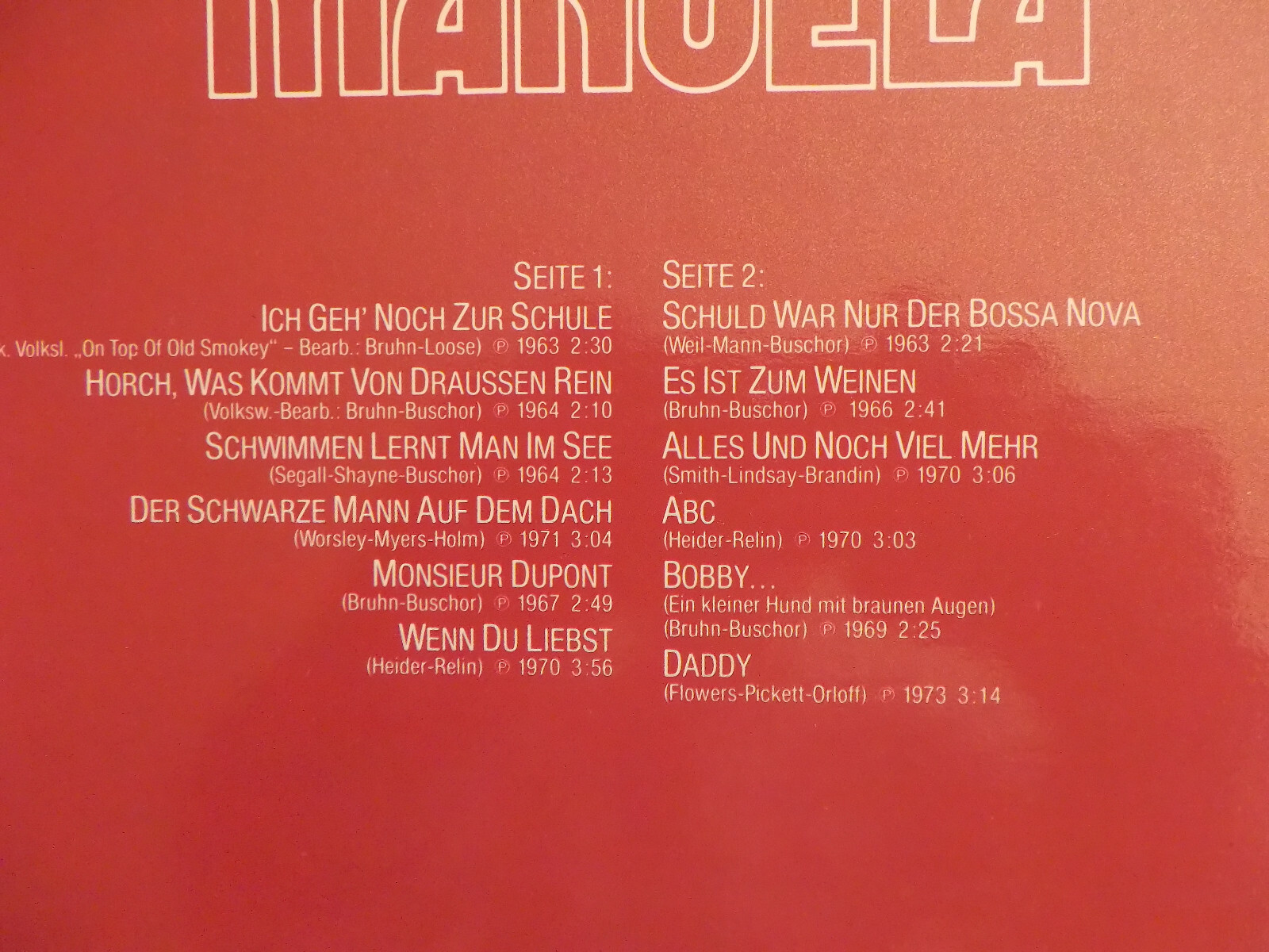 Manuela – Manuela | Telefunken Records, LP, 1979, Bild 3