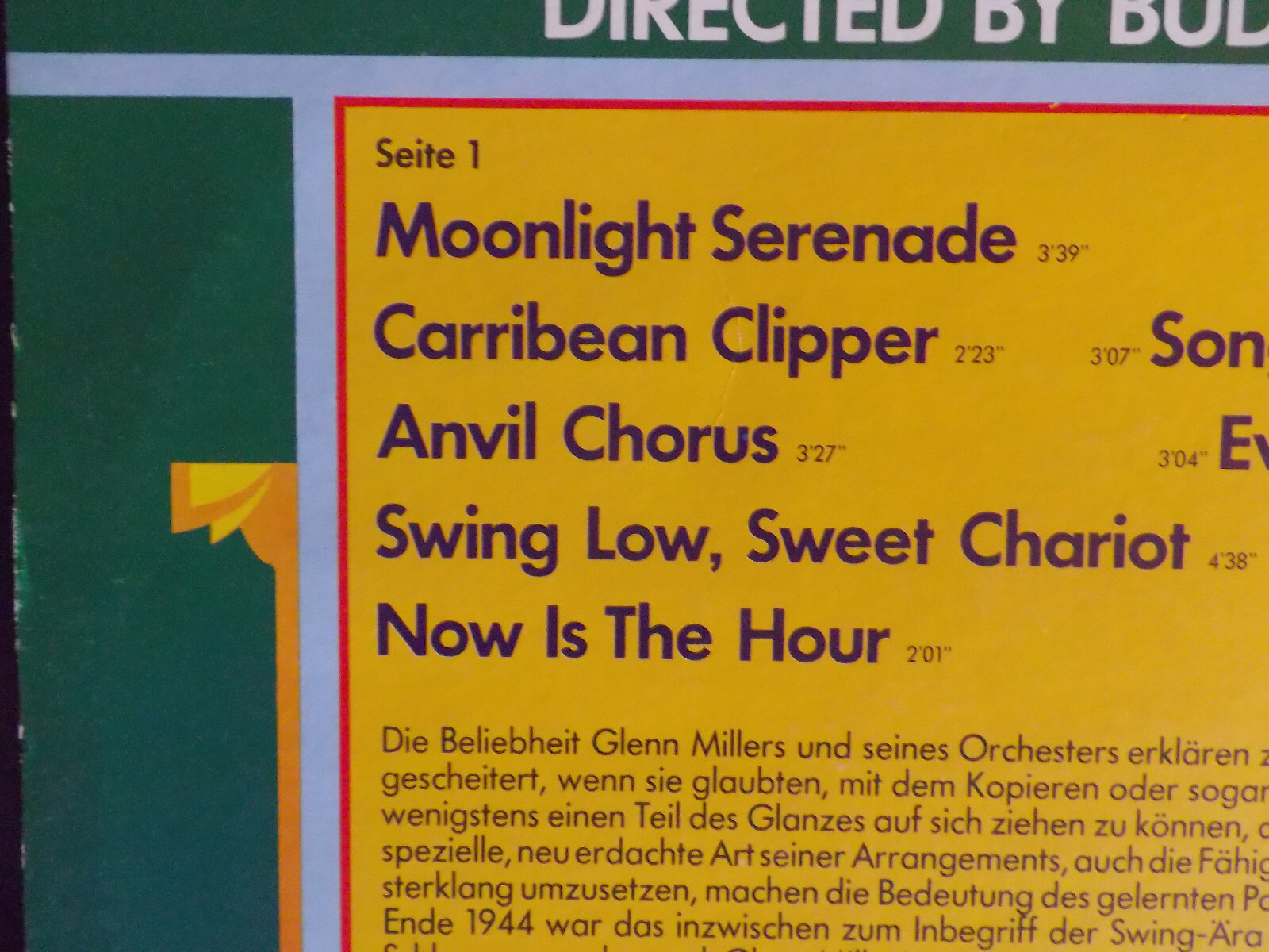 Glenn Miller – The Glenn Miller Orchestra directed by Buddy de Franco (LP), Bild 4