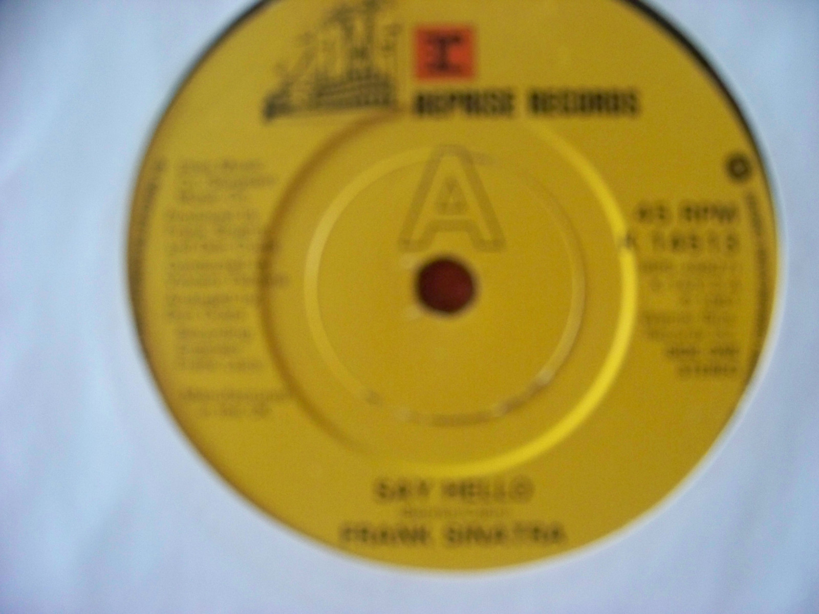 Frank Sinatra – Say Hello / Good Thing Going (UK-Single, 1981)