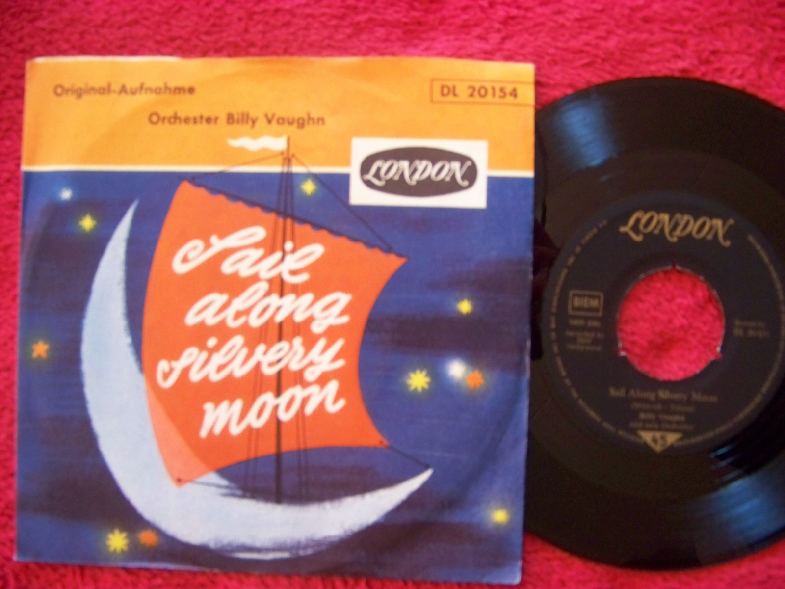 Billy Vaughn – Sail Along Silvery Moon / Raunchy (London, DL 20 154)