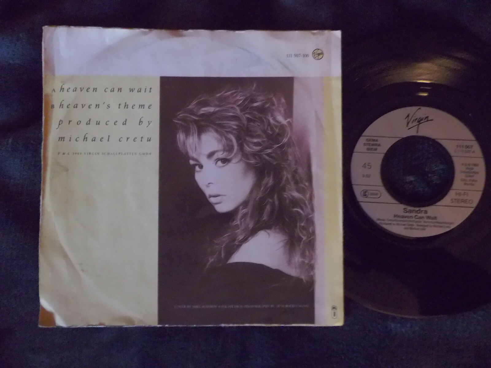Sandra – Heaven Can Wait / Heaven´s Theme (7-Inch-Single, Virgin, 1988)
