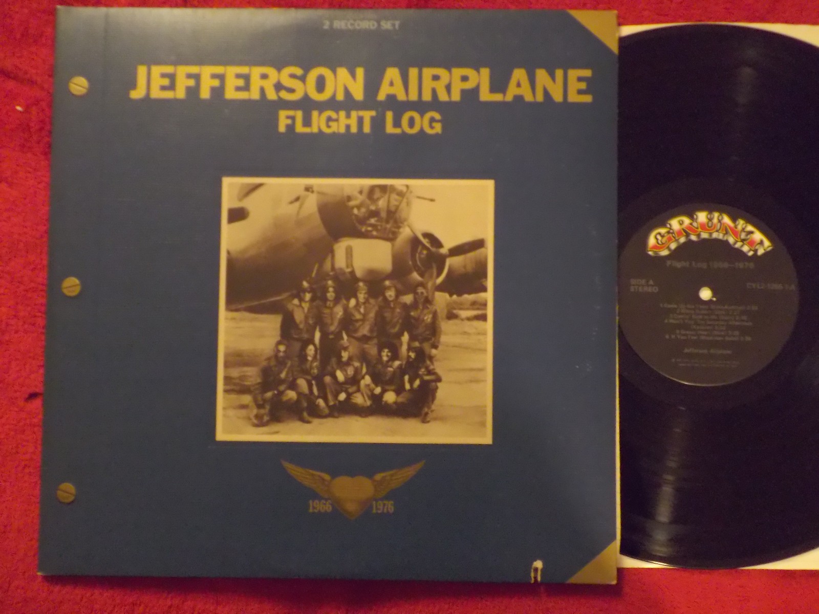 Jefferson Airplane – Flight Log | Grunt Records CYL2-1255, US 1977, D-LP