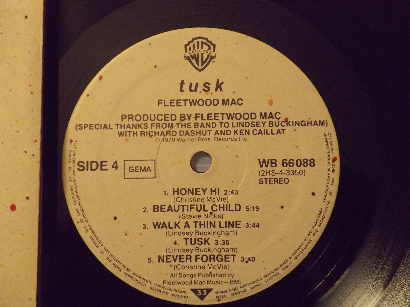 Fleetwood Mac – Tusk | Deutsche Warner Bros. Doppel-LP, Bild 2