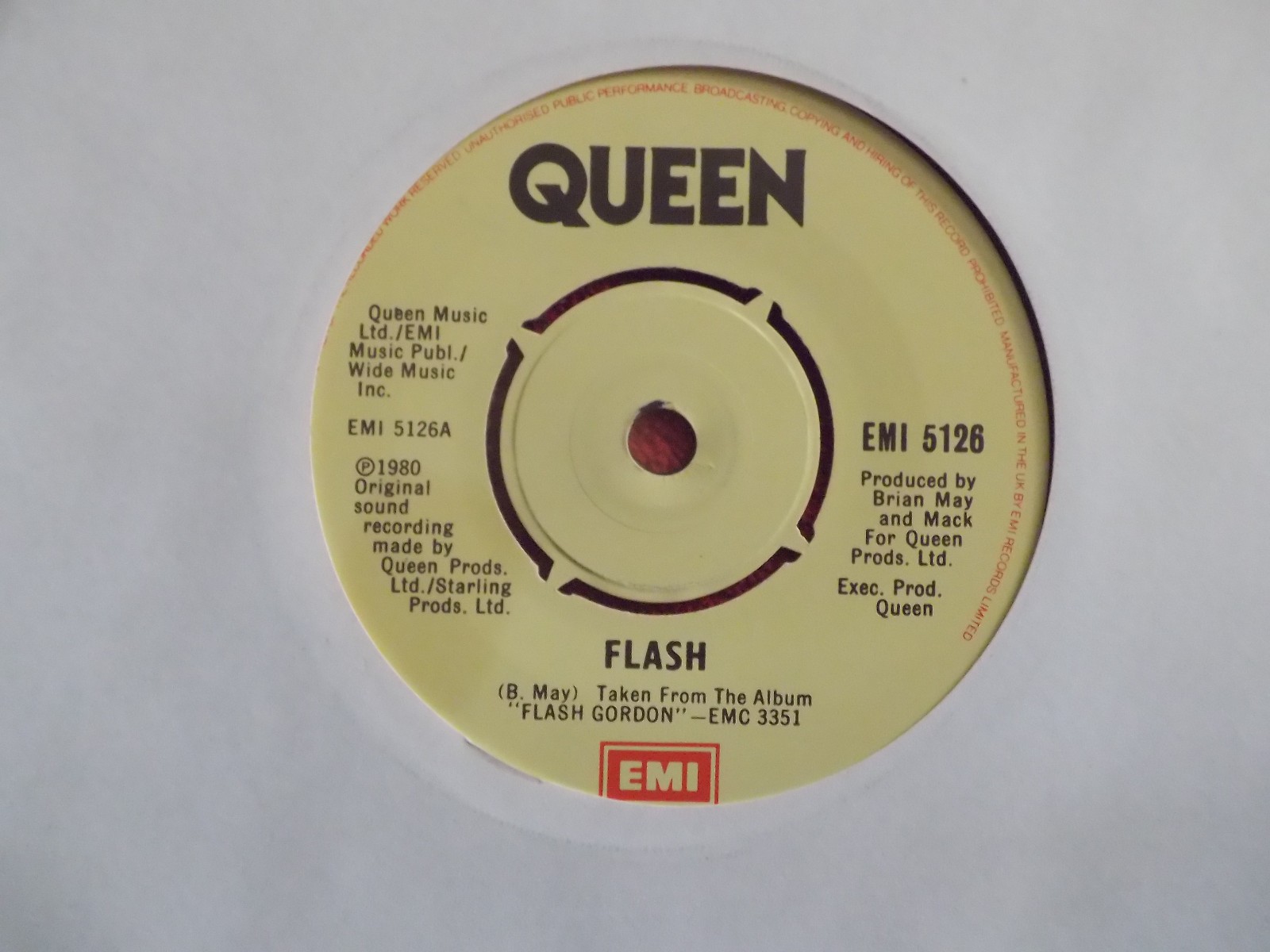 Queen – Flash / Football Fight – 7″-Single, EMI Records, 1980