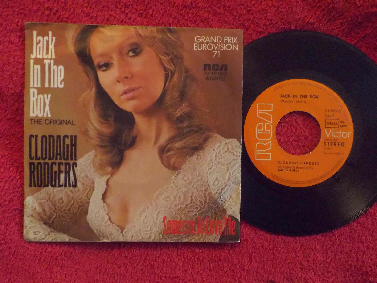 Clodagh Rodgers – Jack in the Box / Someone to Love Me (deutsche 7-Inch-Single)