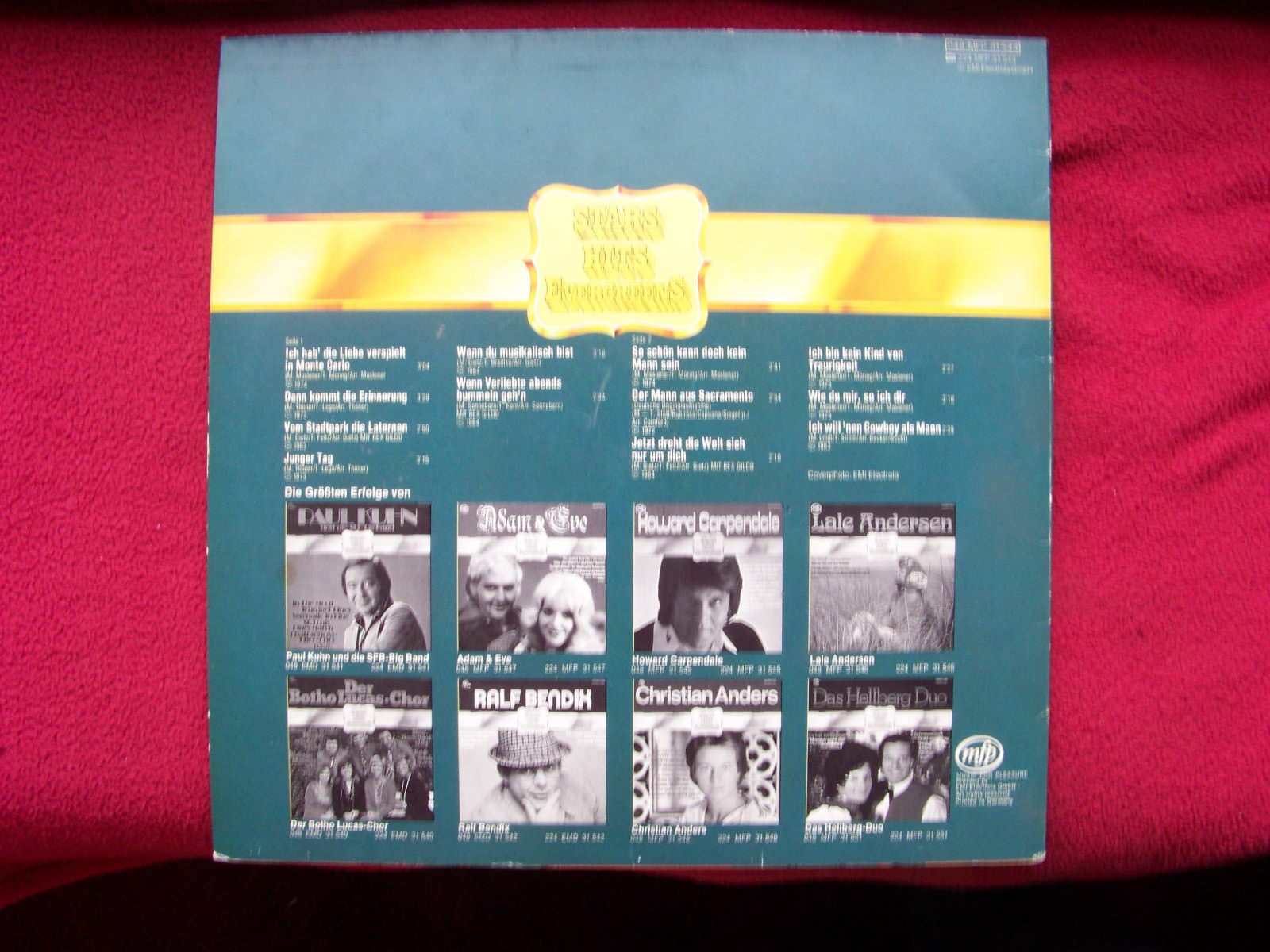 Gitte – Stars Hits Evergreens (LP, MFP Records), Bild 2