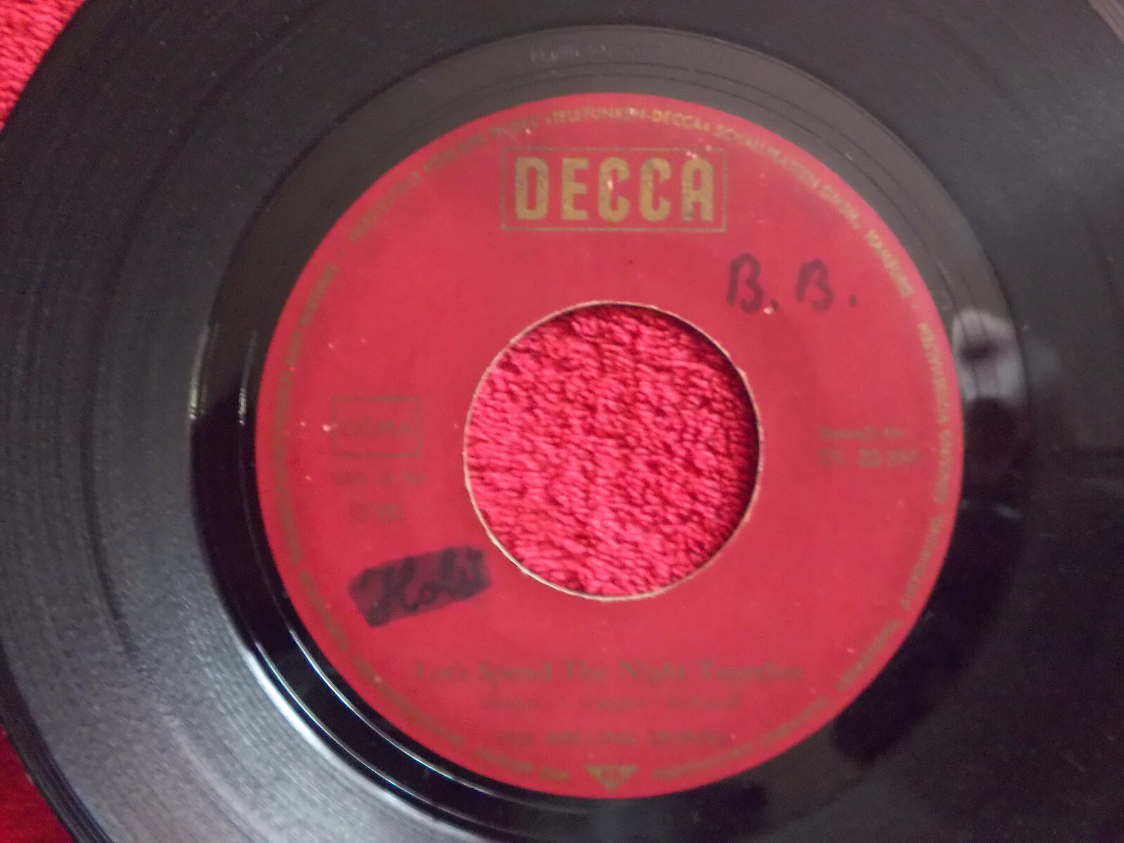 The Rolling Stones – Let´s spend the night together / Ruby Tuesday (Decca, DL 25 280)