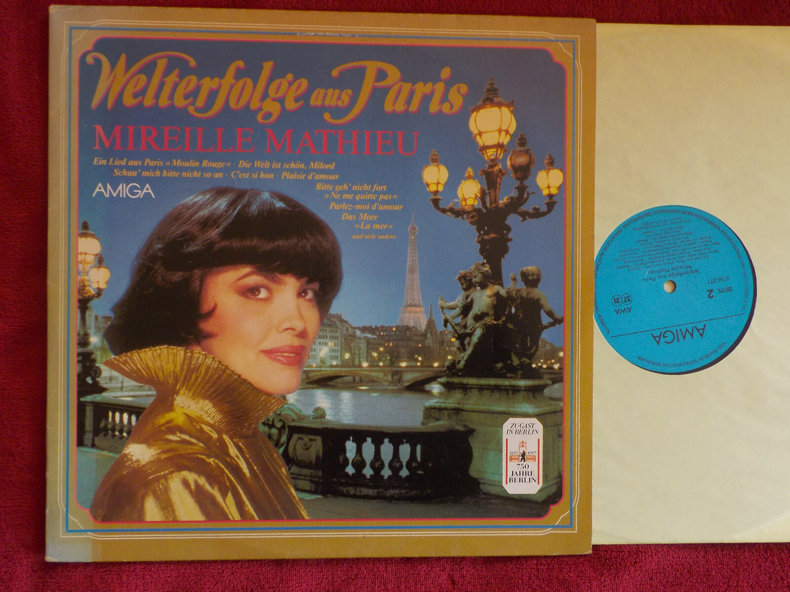 Mireille Mathieu – Welterfolge aus Paris | Amiga LP, DDR 1987