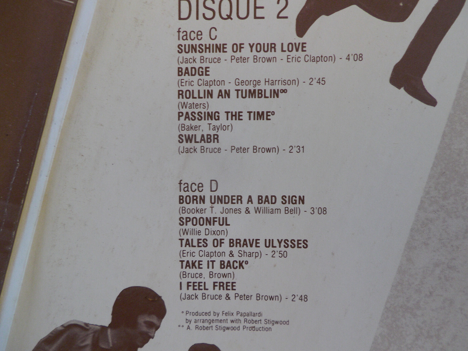 Cream – Best of Cream | Französische Doppel-LP, Polydor, 1973, Bild 4