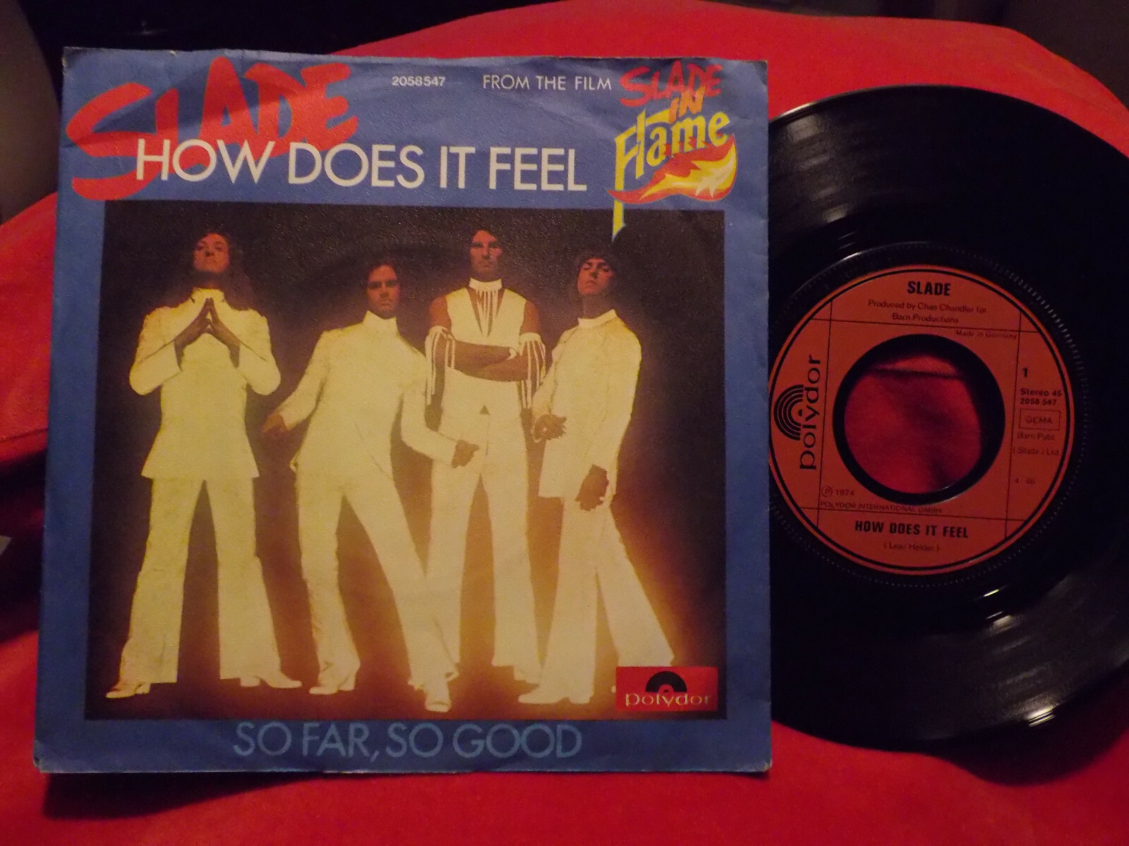 Slade – How Does It Feel / So Far, So Good | Polydor 2058547, Deutschland 1974