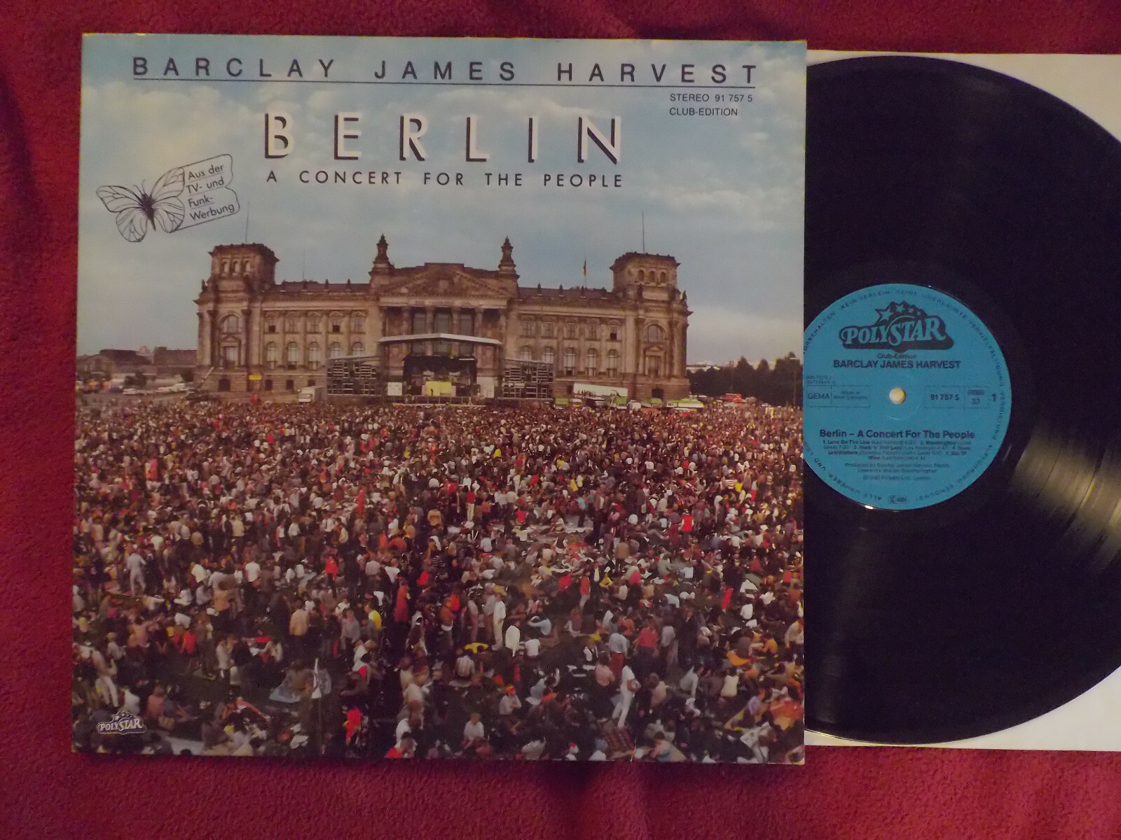 Barclay James Harvest – Berlin: A Concert for the People (LP, Polystar, 1982)