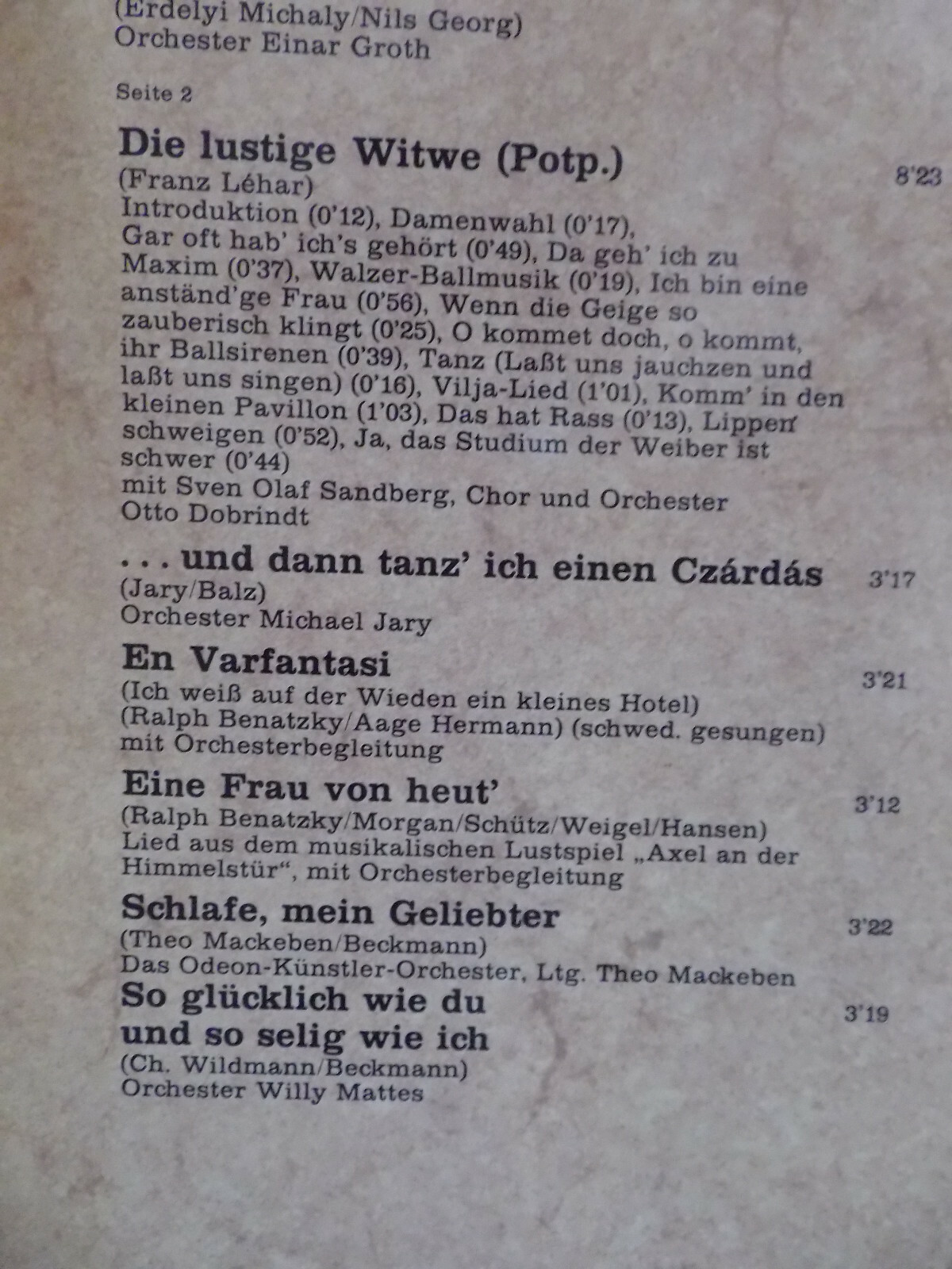 Zarah Leander – Ich bin die Leander | Odeon Records | Doppel-LP, Bild 5