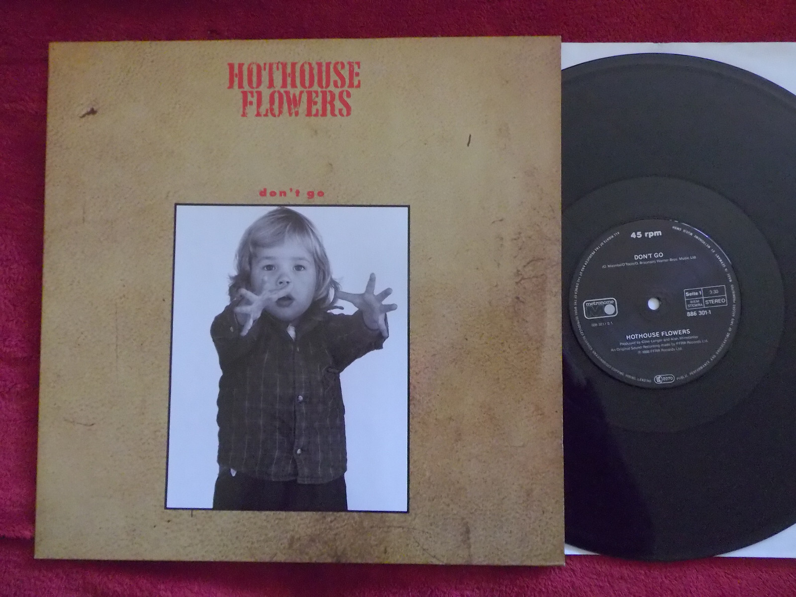 Hothouse Flowers – Don´t go / Saved + Hydroman (Maxi-Single, 1988)