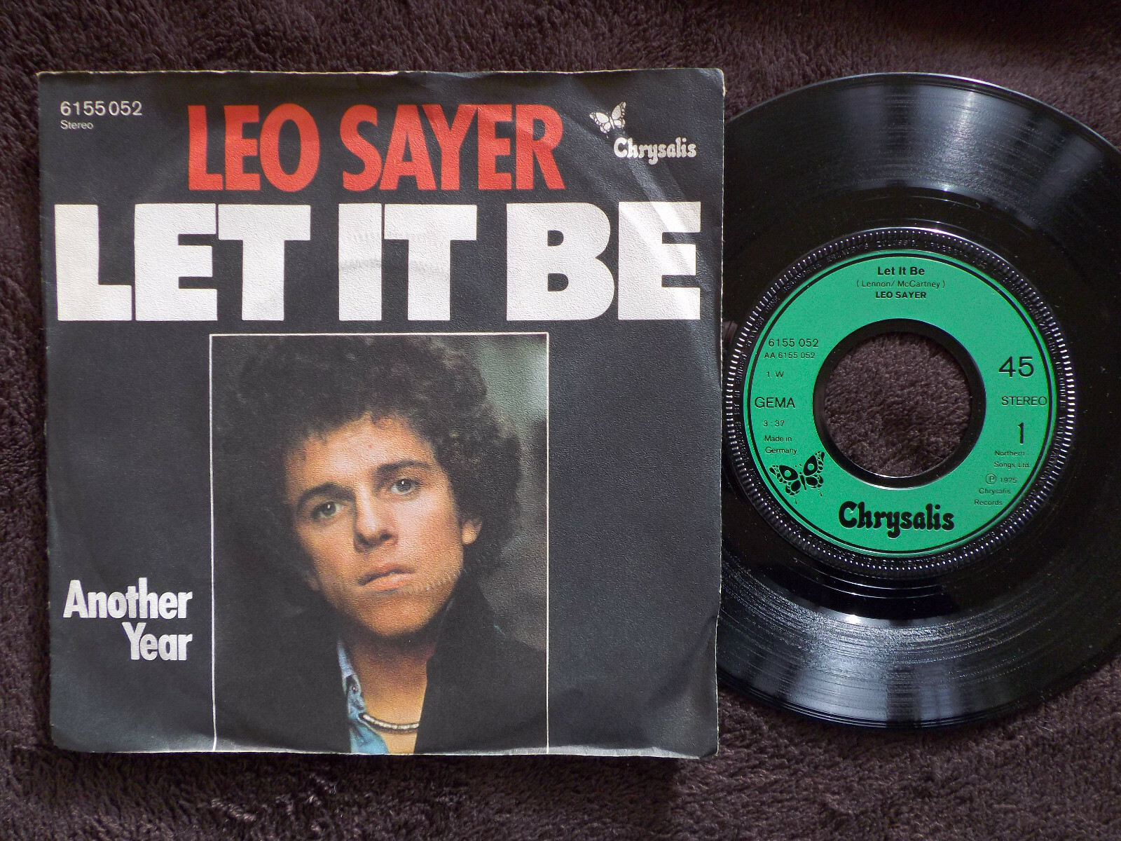 Leo Sayer – Let it be / Another year (7″-Single, Chrysalis Records, 1975)