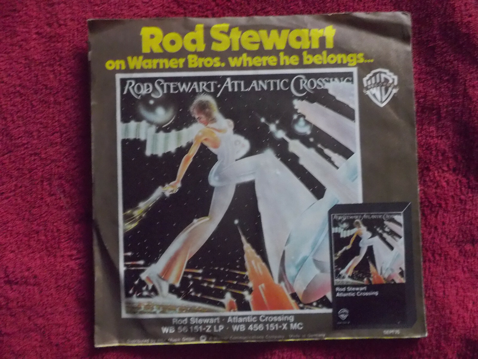 Rod Stewart – Sailing / Stone cold sober (Warner Bros. Records, WB 16 600 ( N ), 1975), Bild 2