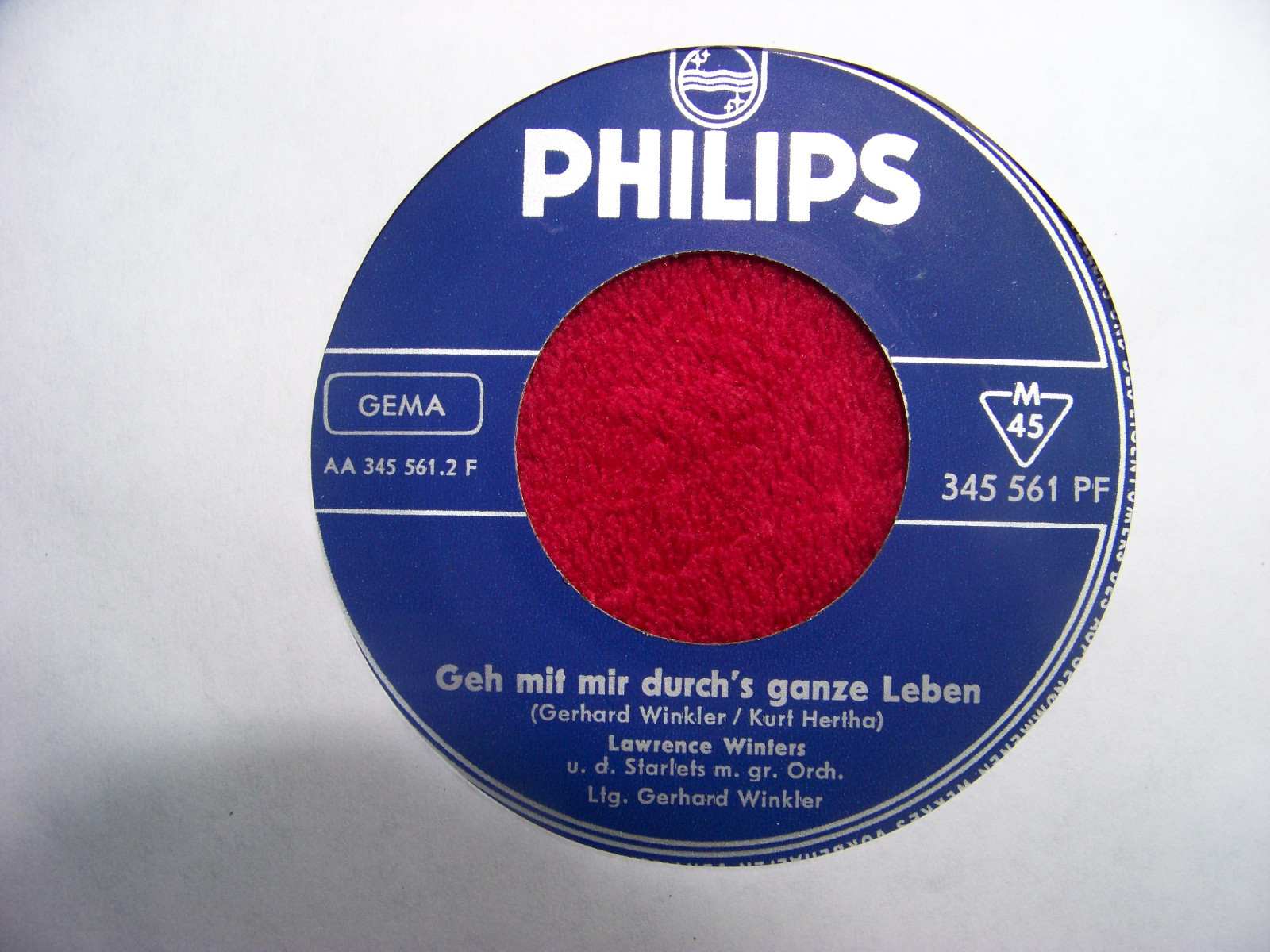 Lawrence Winters – Miteinander, füreinander / Geh mit mir durch´s ganze Leben (Philips 345 561), Bild 2