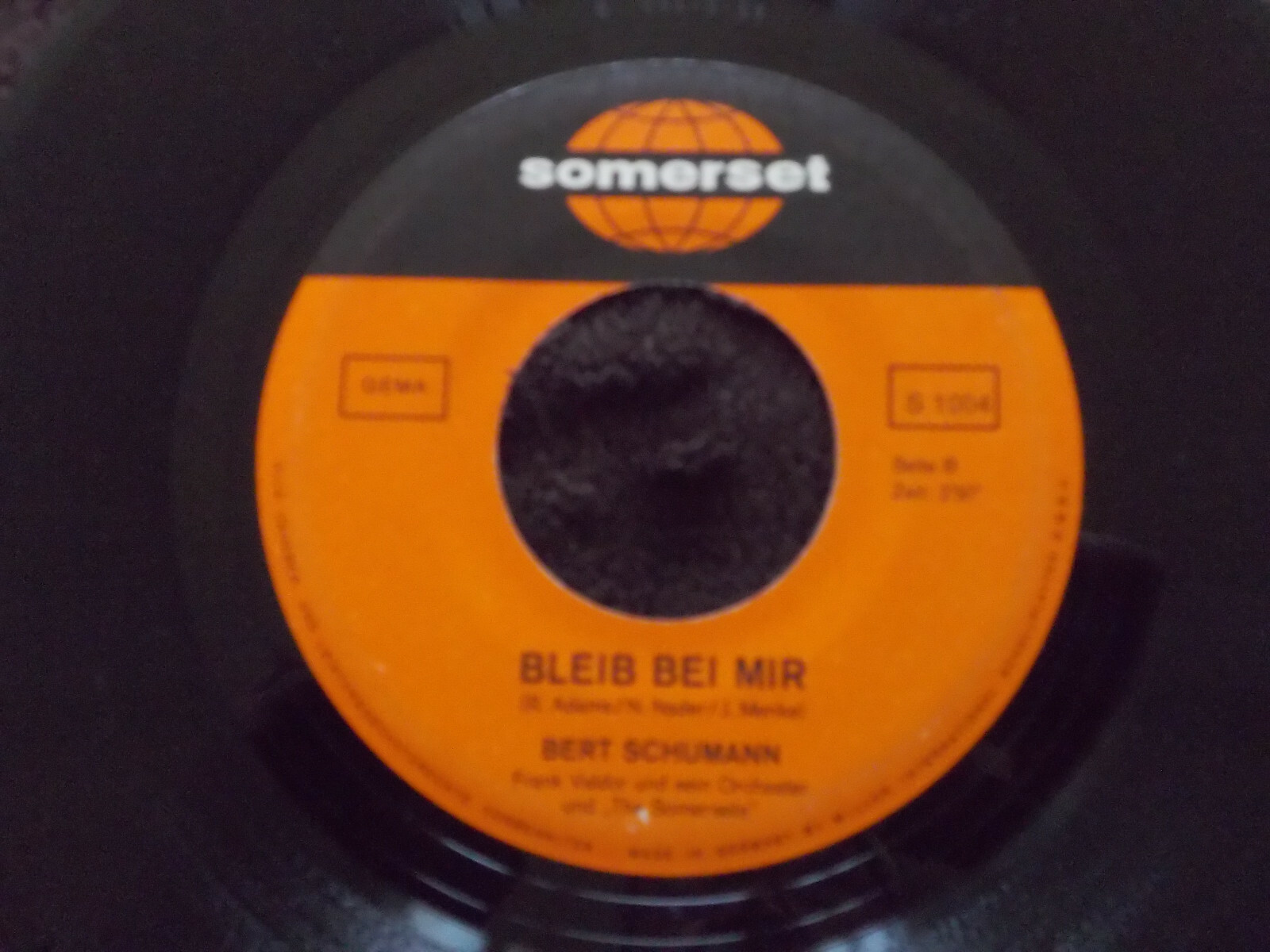 Bert Schumann – Boy sucht Girl / Bleib bei mir | Somerset Records, S 1004, Bild 2