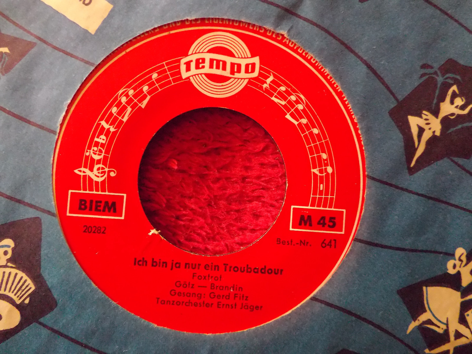 Gerd Fitz – Ich bin ja nur ein Troubadour / Nel blu, dipinto di blu (Tempo Records 641)