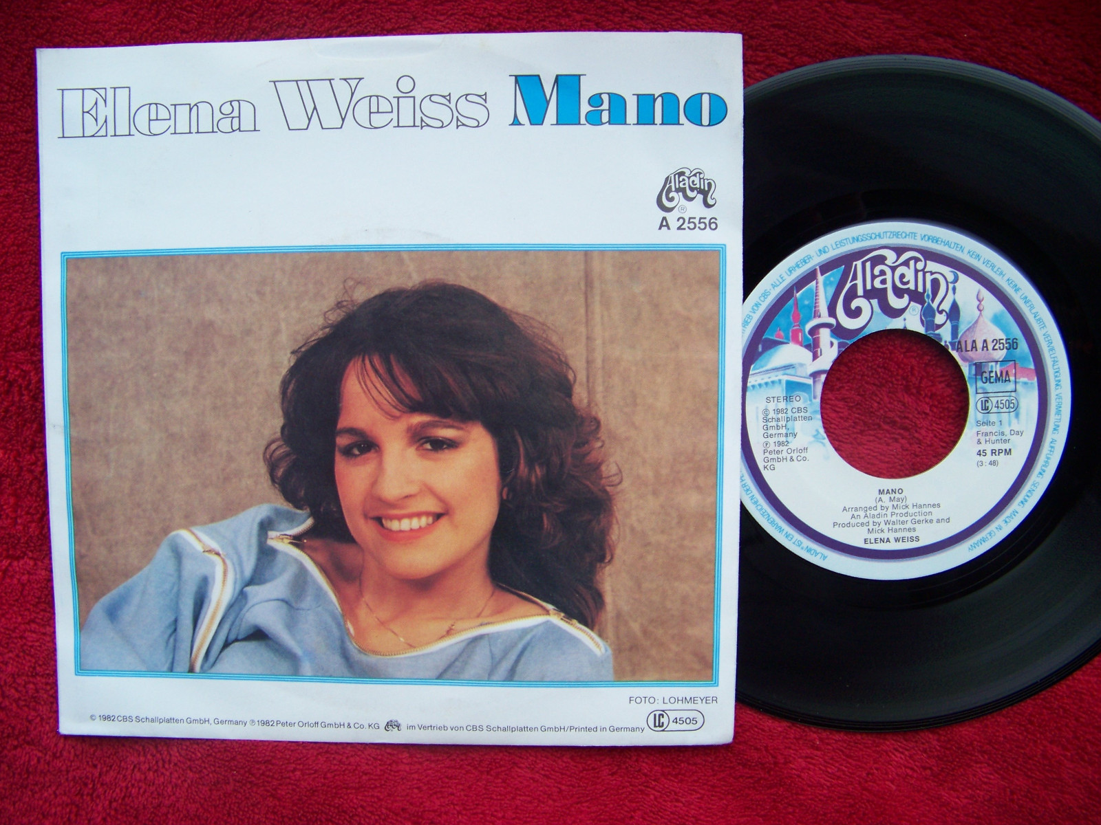 Elena Weiss – Mano / Calendar song | Aladin Records, ALA A 2556