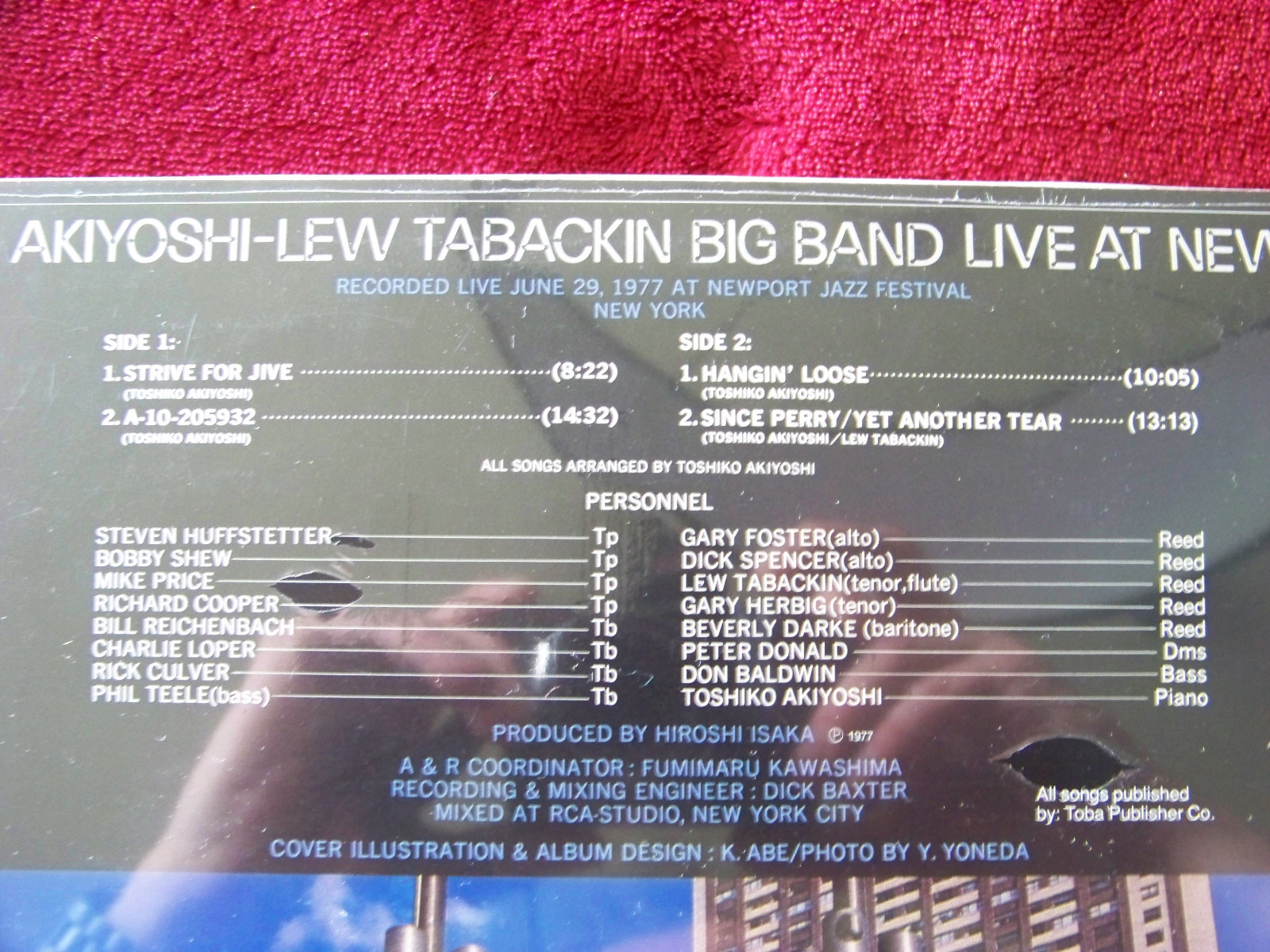 Toshiko Akiyoshi - Lew Tabackin Big Band – Live at Newport (LP), Bild 2