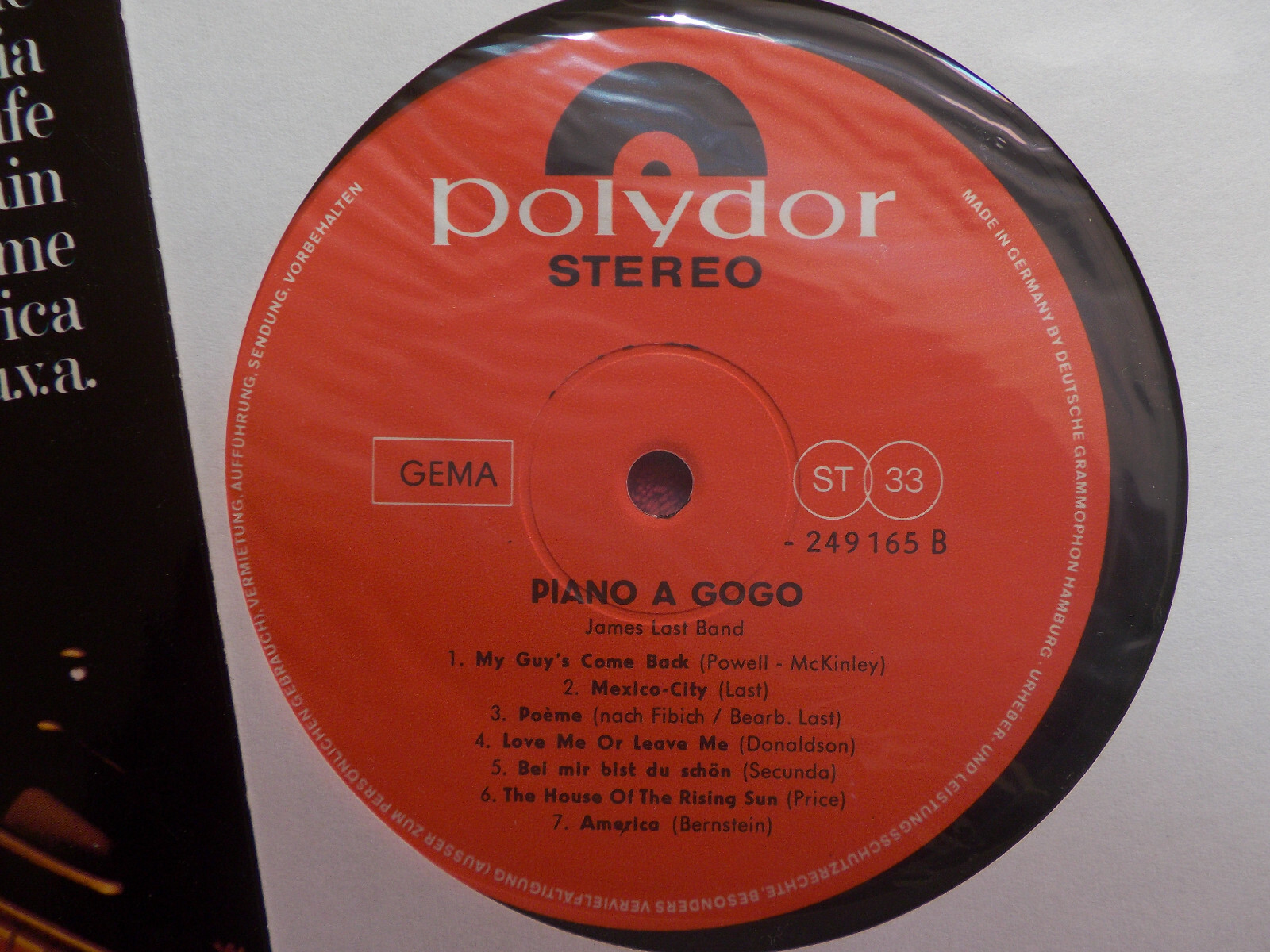 James Last – Piano a gogo (Polydor, 1968), Bild 2