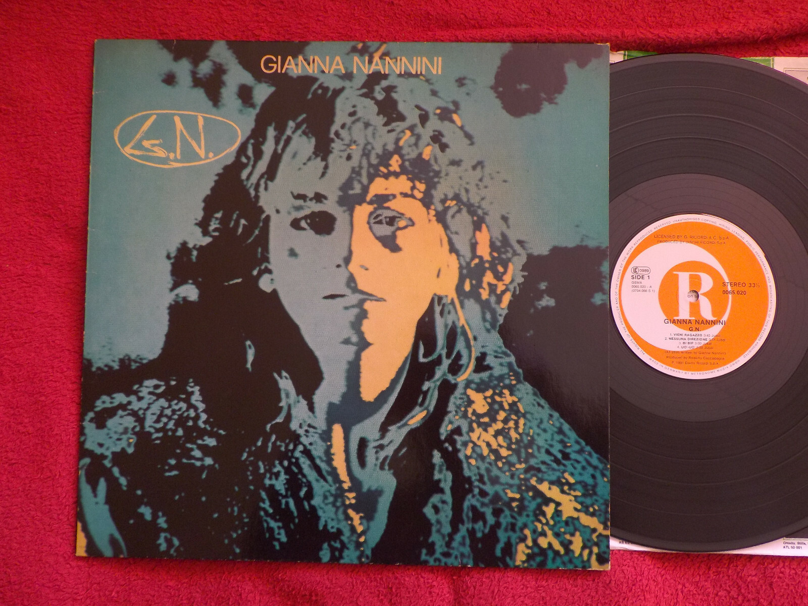Gianna Nannini – G.N. | Dischi Records, LP, 1981