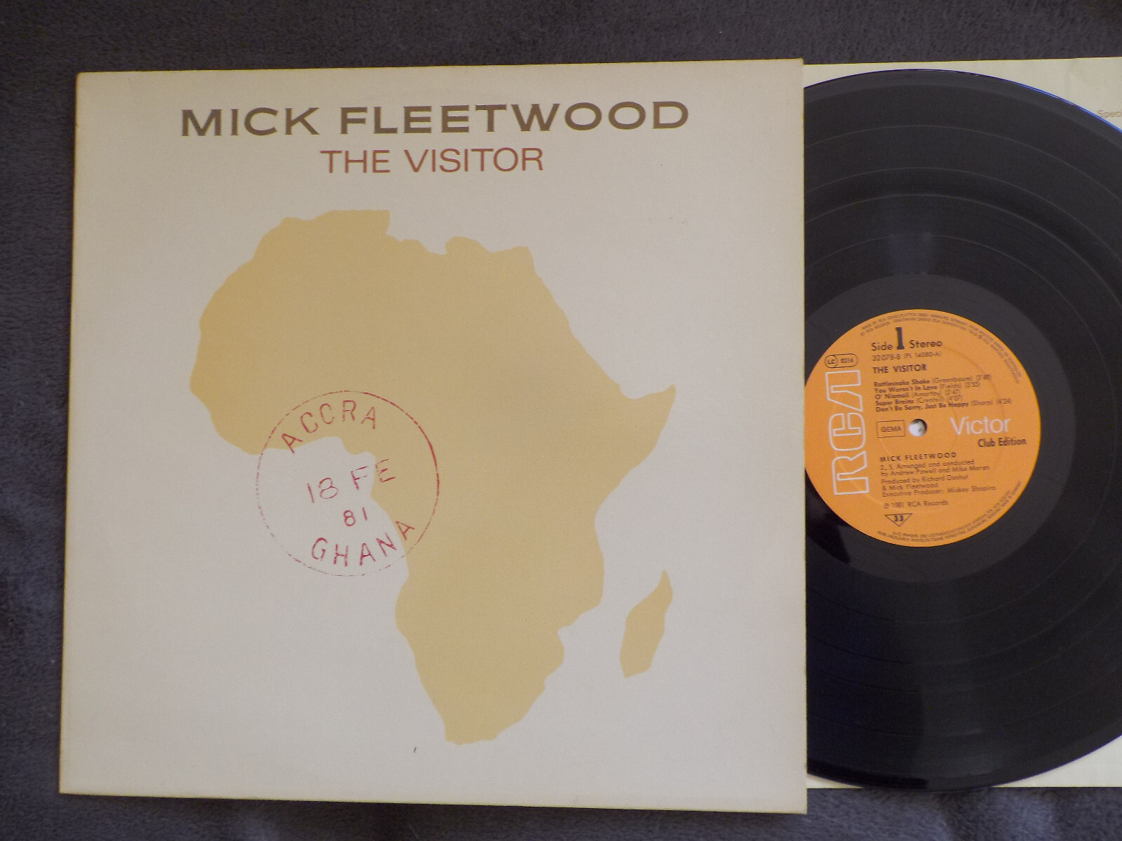 Mick Fleetwood – The Visitor | RCA Records Club Edition 32078-8
