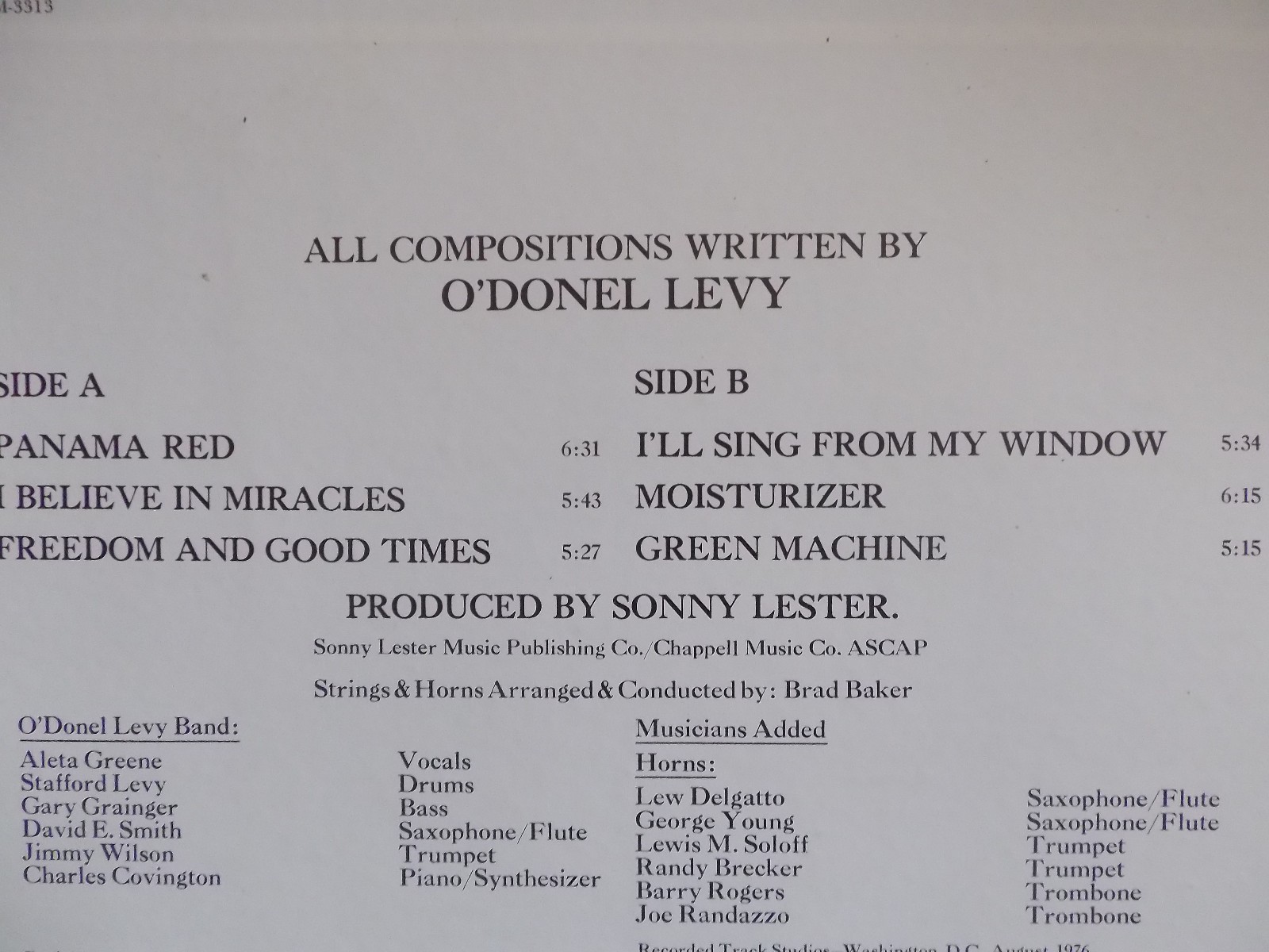O´Donel Levy – Windows | Groove Merchant Records GM-3313, Bild 3