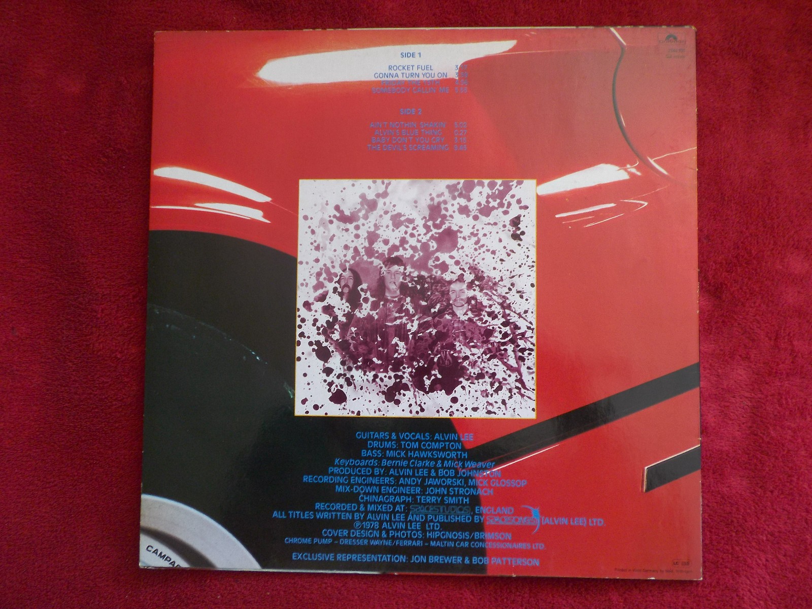 Alvin Lee & Ten Years After – Rocket Fuel (LP, Polydor Records, 1978), Bild 2