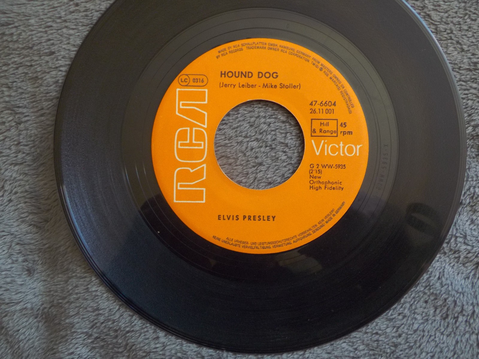 Elvis Presley – Hound dog / Don´t be cruel | RCA Victor 47-6604, 7″-Single