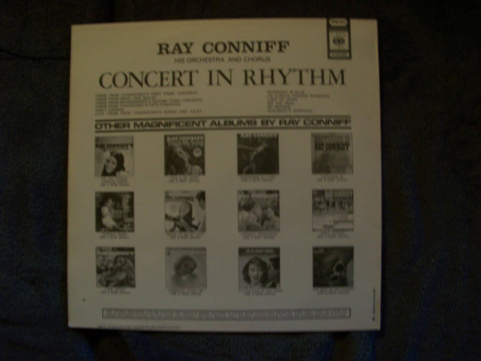 Ray Conniff – Concert in rhythm (LP, CBS Records, S 62026), Bild 2