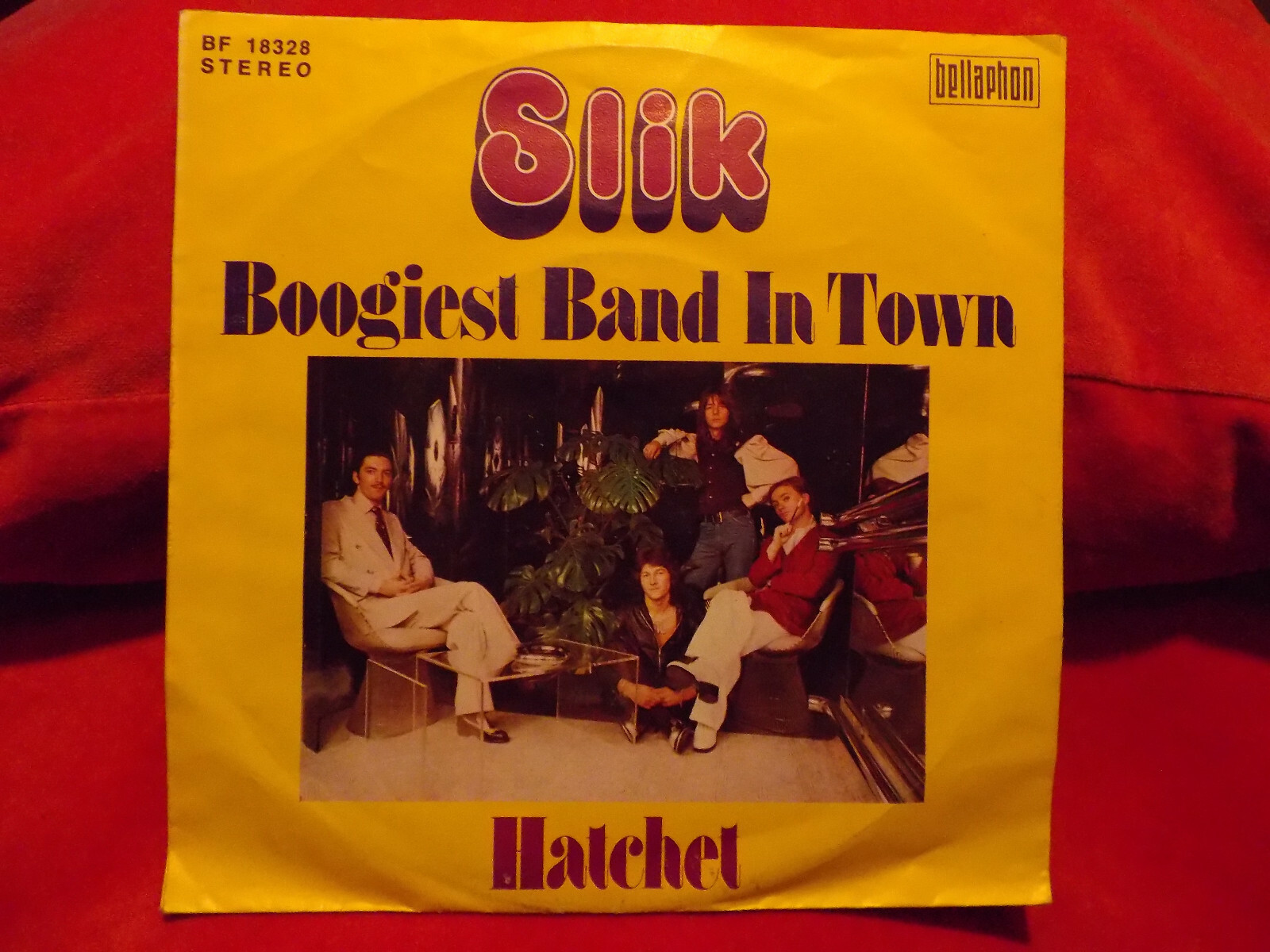 Slik – Boogiest Band in Town / Hatchet (7-Inch-Single, Bellaphon Records, 1975), Bild 2