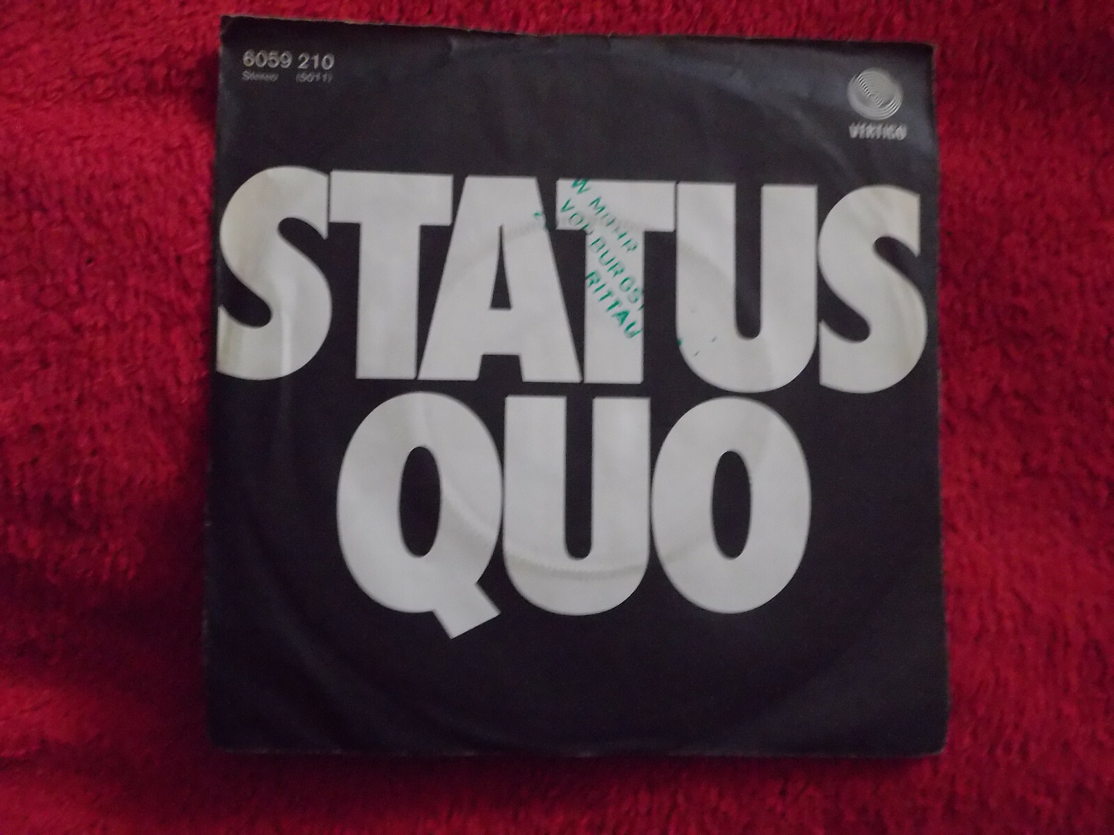 Status Quo – Again and Again / Too Far Gone, 7″-Single, Vertigo 6059 210 (1978), Bild 2
