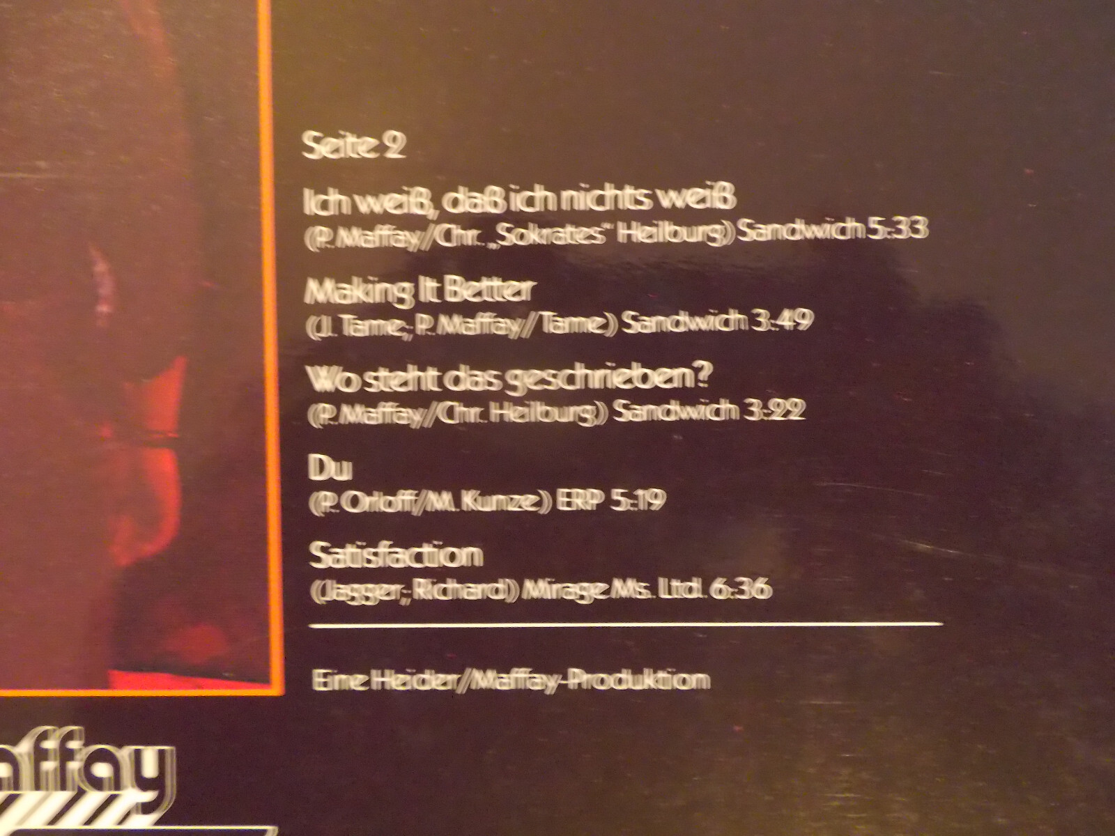Peter Maffay – Live | Telefunken LP, Deutschland 1978, Bild 5