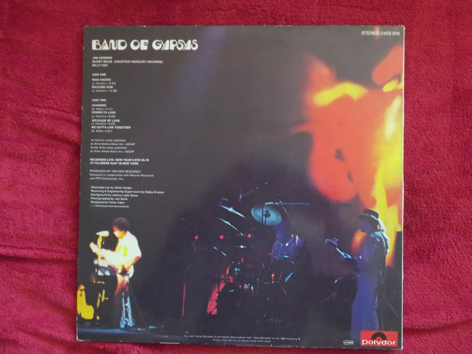 Jimi Hendrix – Band of Gypsys | Polydor LP, Bild 3