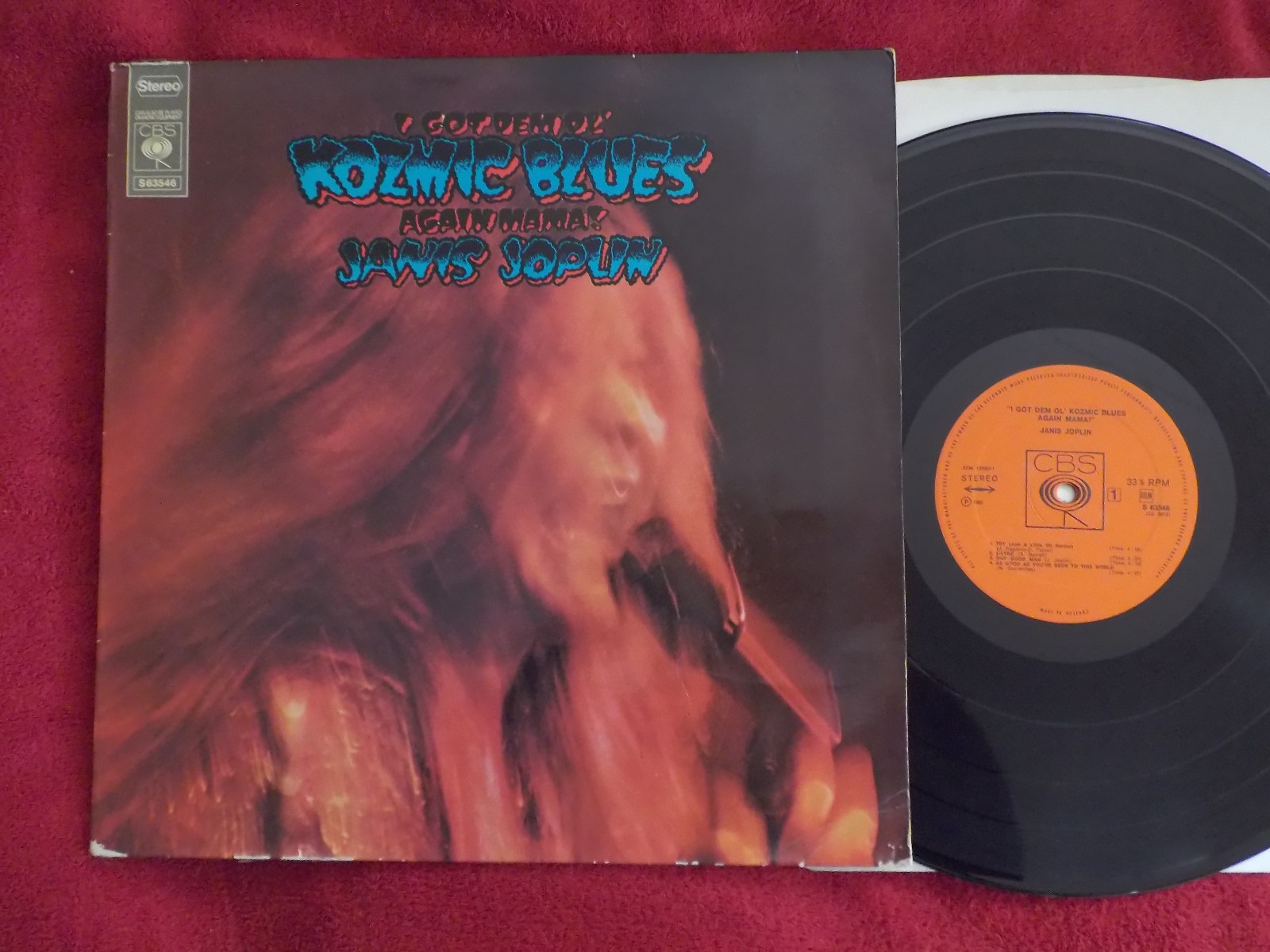Janis Joplin – I Got Dem Ol' Kozmic Blues Again Mama! | LP, CBS Records, 1969