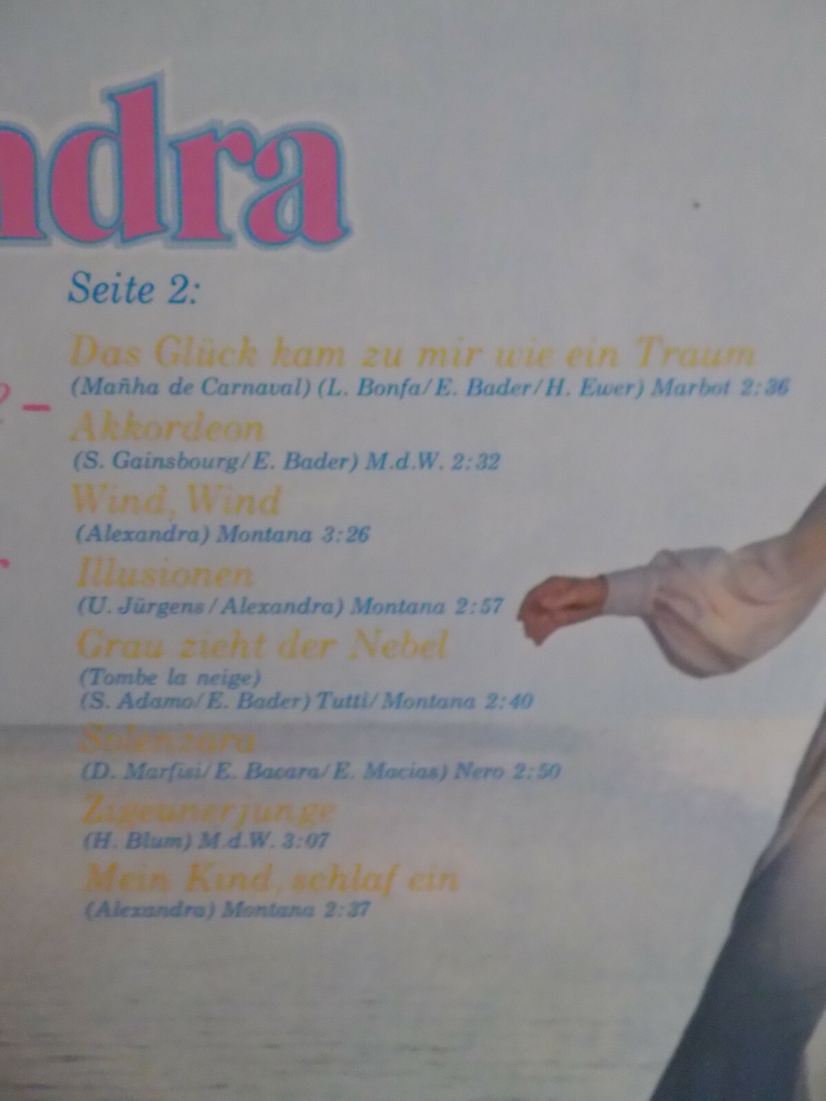 Alexandra – Ihre Stimme -- Ihre Lieder | Philips Records 61 731, Club-Sonderauflage, Bild 5