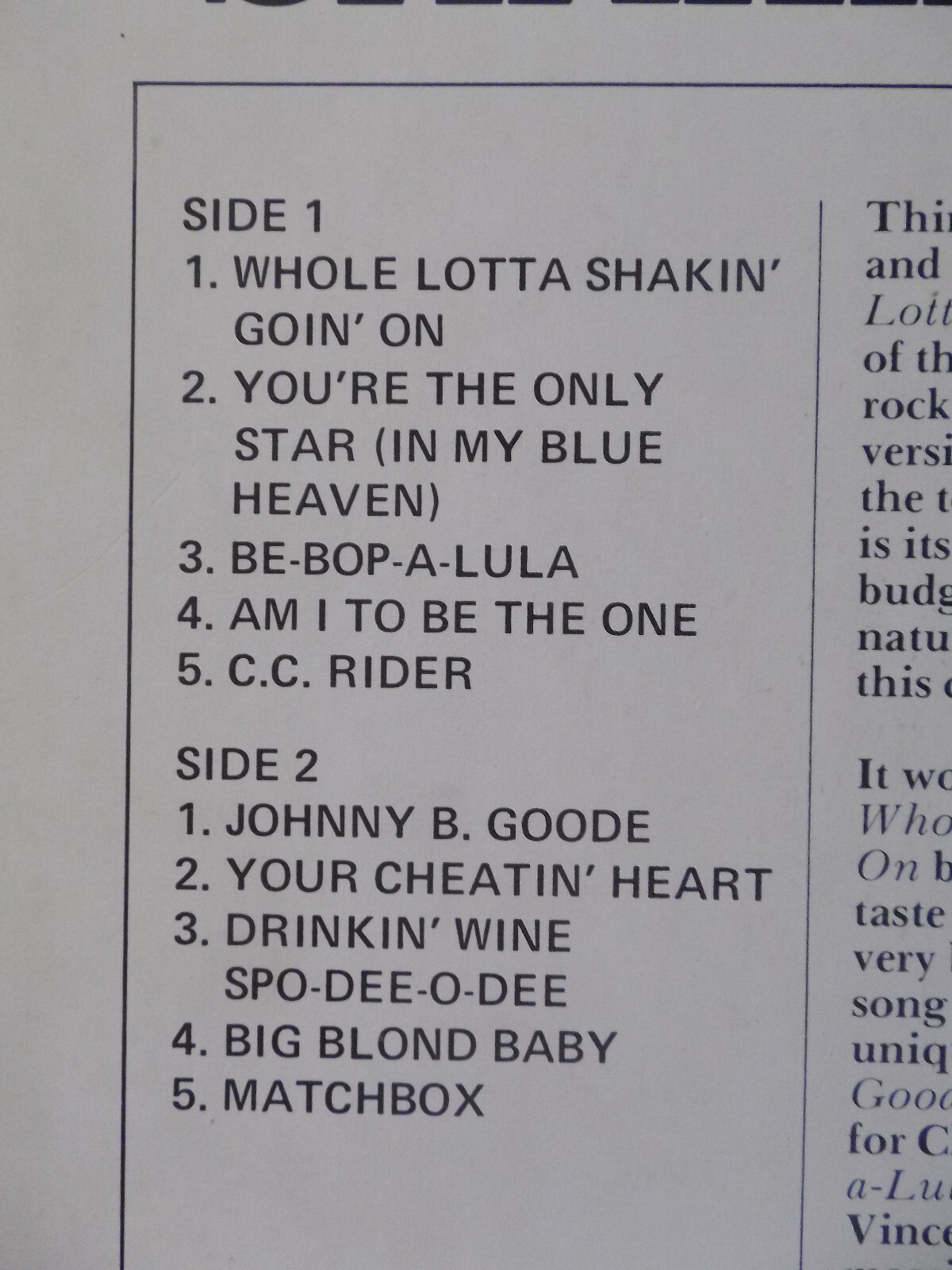 Jerry Lee Lewis – Whole lotta shakin´ goin´ on | Hallmark LP, Bild 3